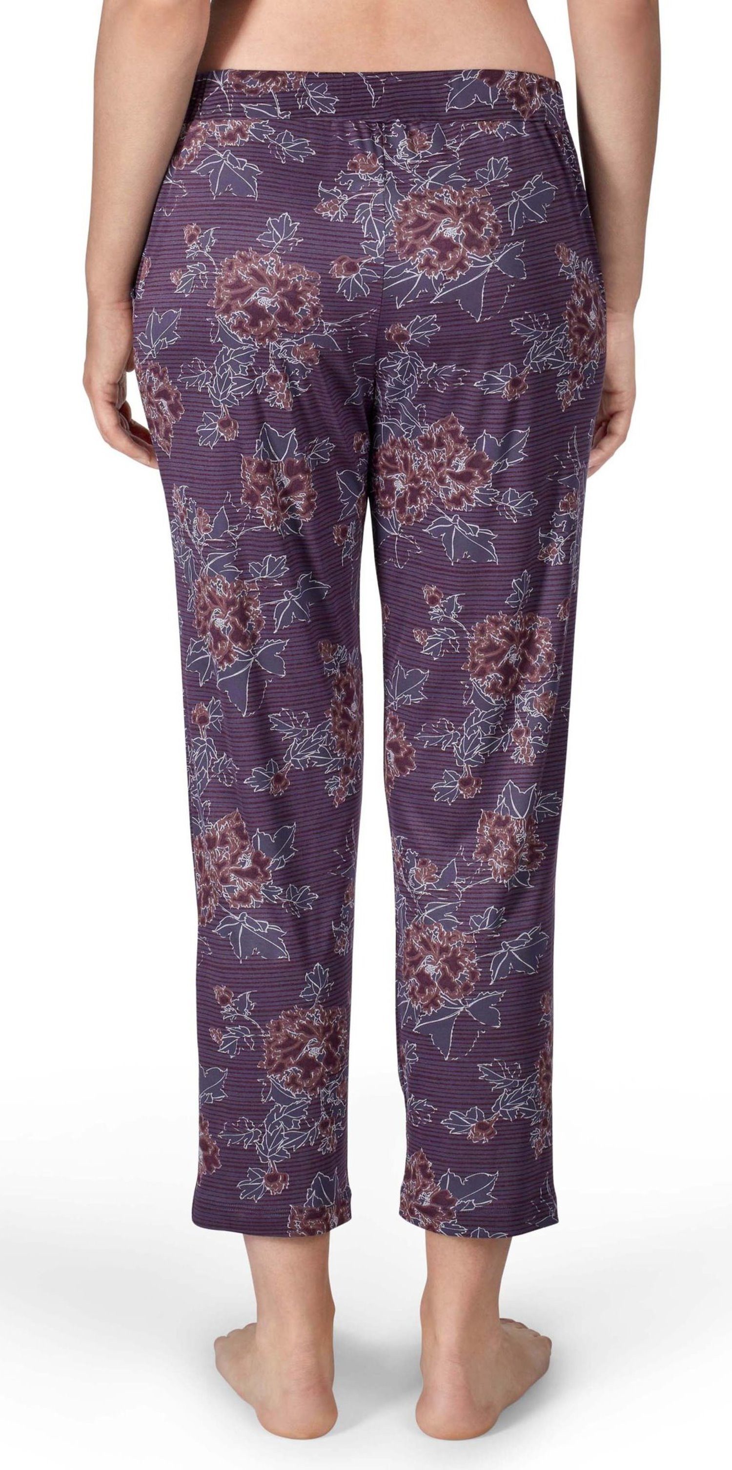 HUBER Pyjamahose Damen Schlafanzughose Homewear (1-tlg) 7/8 Länge