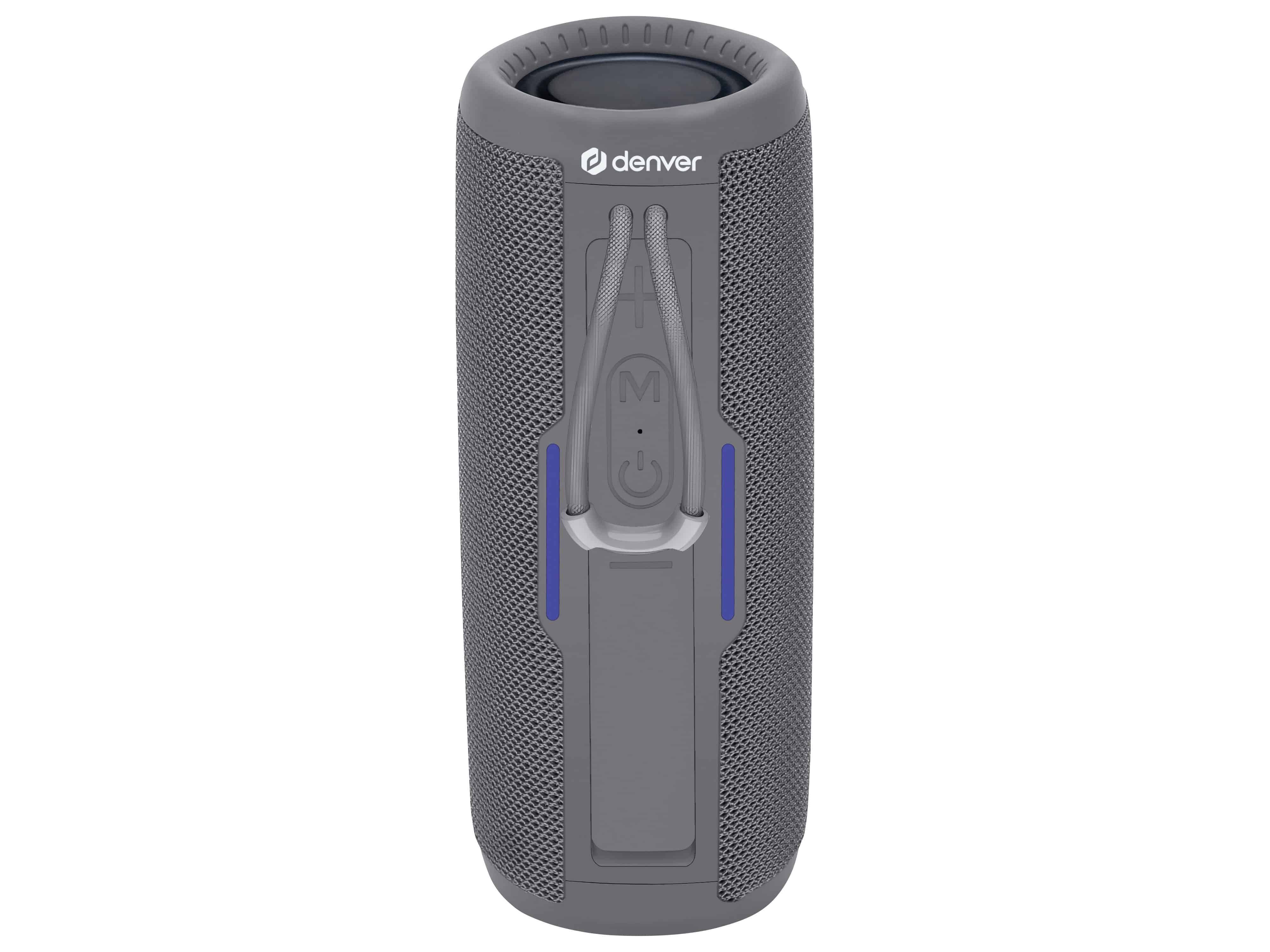 DENVER Portable-Lautsprecher grau Denver Bluetooth BTV-150GR, Lautsprecher