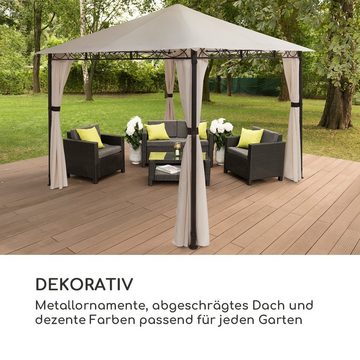 blumfeldt Pavillon Mondo, (Packung, Set), Pergola Terrassenüberdachung Grillpavillon Gartenpavillon Sonnenschutz