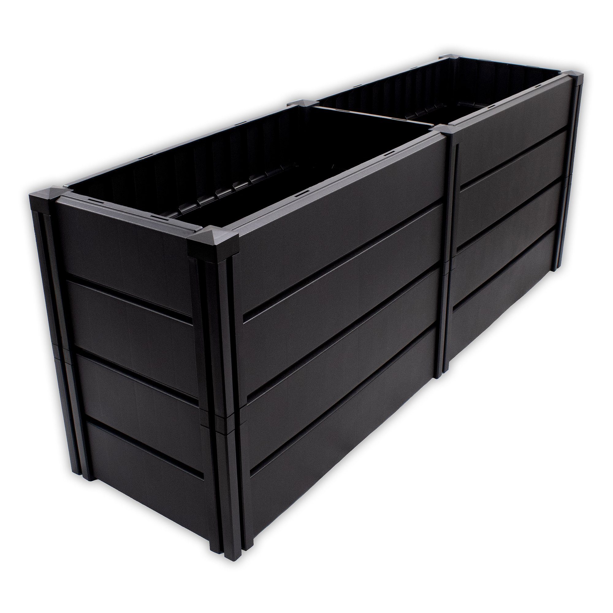 NYVI Hochbeet Hochbeet NYVIGreen Gartenbeet aus wetterfestem & recyceltem Kunststoff (1 St), Pflanzenbeet - Pflegeleicht, Steckmontage ohne Werkzeug – Blumenbeet