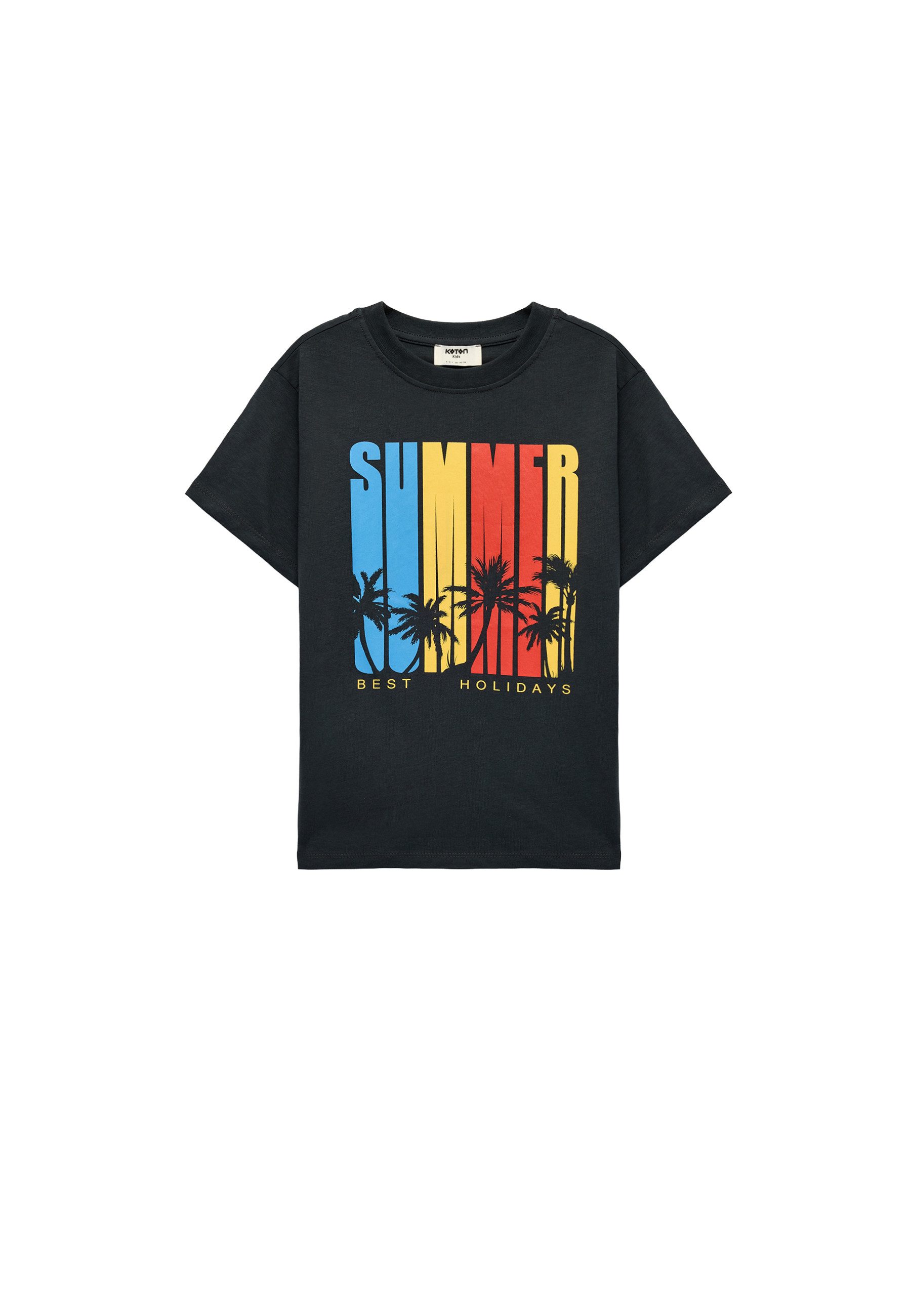 Koton T-Shirt Koton Baumwoll-T-Shirt Mit Print