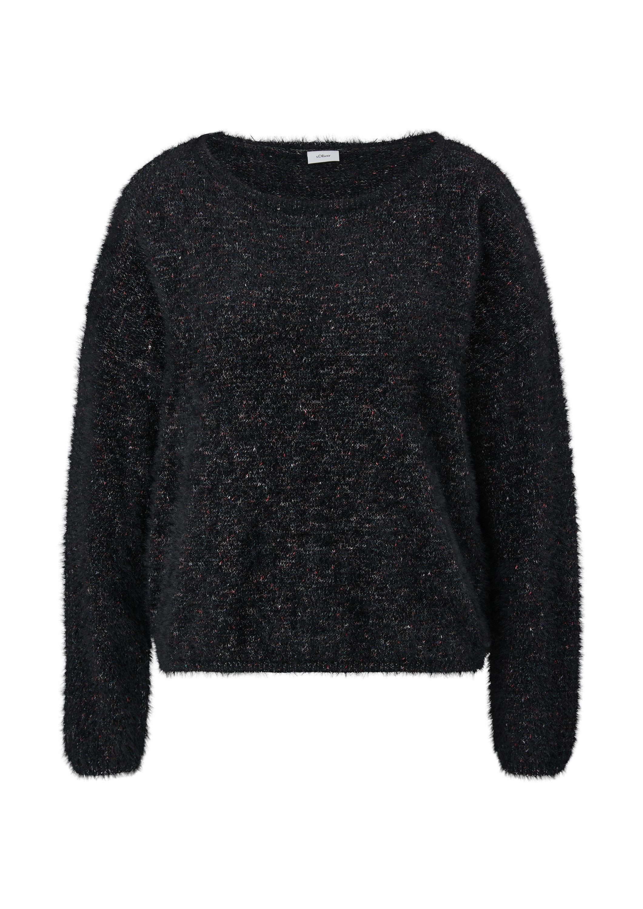 s.Oliver Longpullover Strickpullover Strickpullover mit Glitzergarn günstig online kaufen