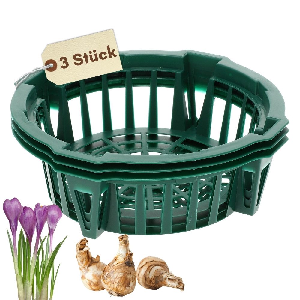 GarPet Pflanzschale Pflanzkörbe für Blumenzwiebeln Pflanzkorb Blumenzwiebel Tulpenzwiebel