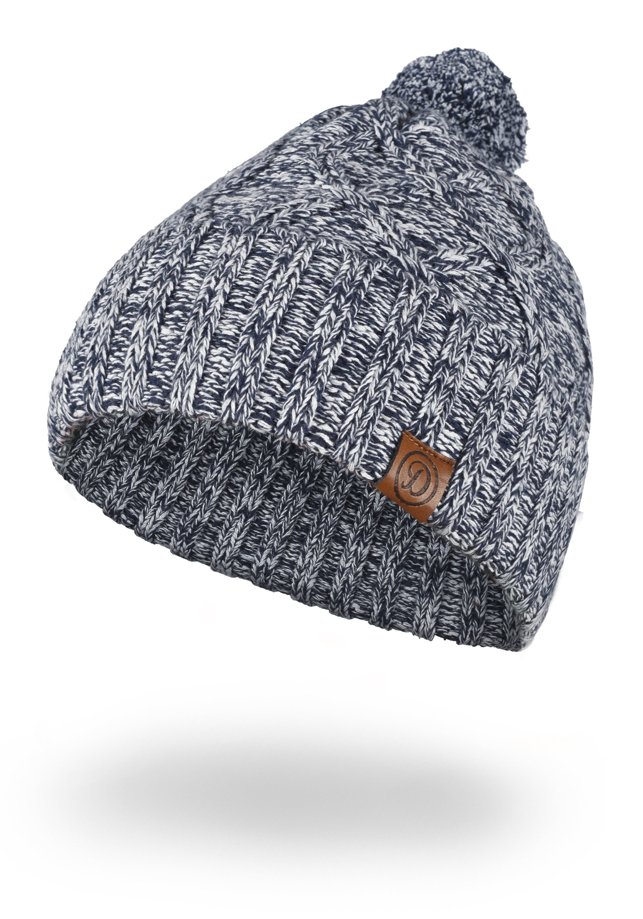 DESIRES Strickmütze Pom Pudelmütze aus 100% Baumwolle