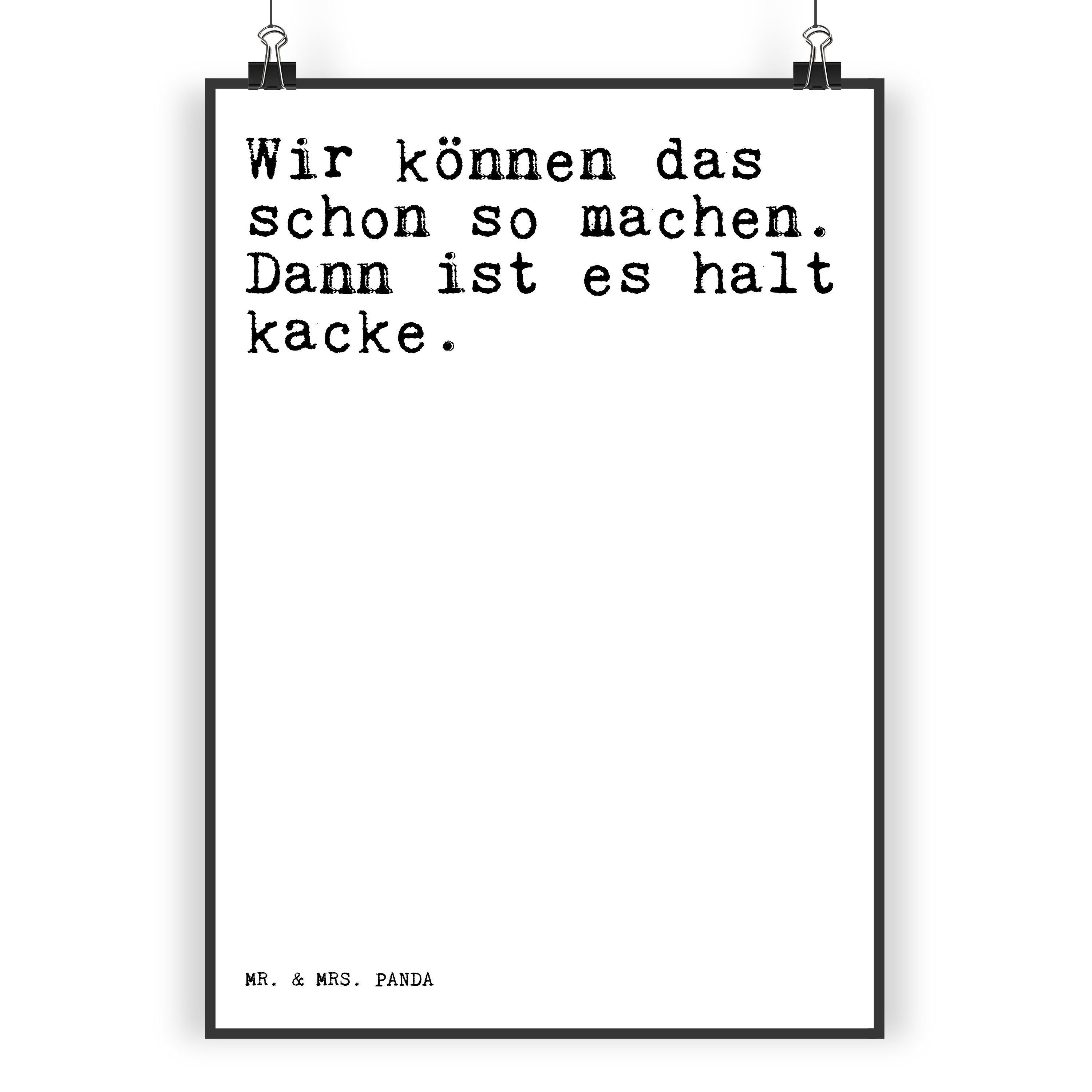 Mr. & Mrs. Panda Poster DIN A4 Wir können das schon... Weiß