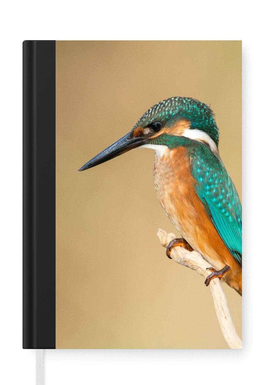 MuchoWow Notizbuch Eisvogel - Tiere - Vogel, Journal, Merkzettel, Tagebuch, Notizheft, A5, 98 Seiten, Haushaltsbuch
