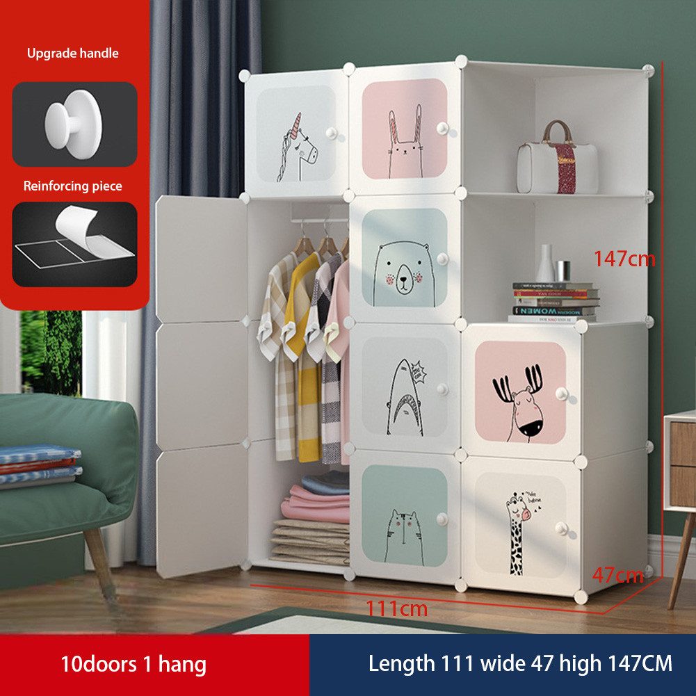 GarveeMore Kinderkleiderschrank Modular DIY Kombischrank,Kinderregal Schuhr günstig online kaufen