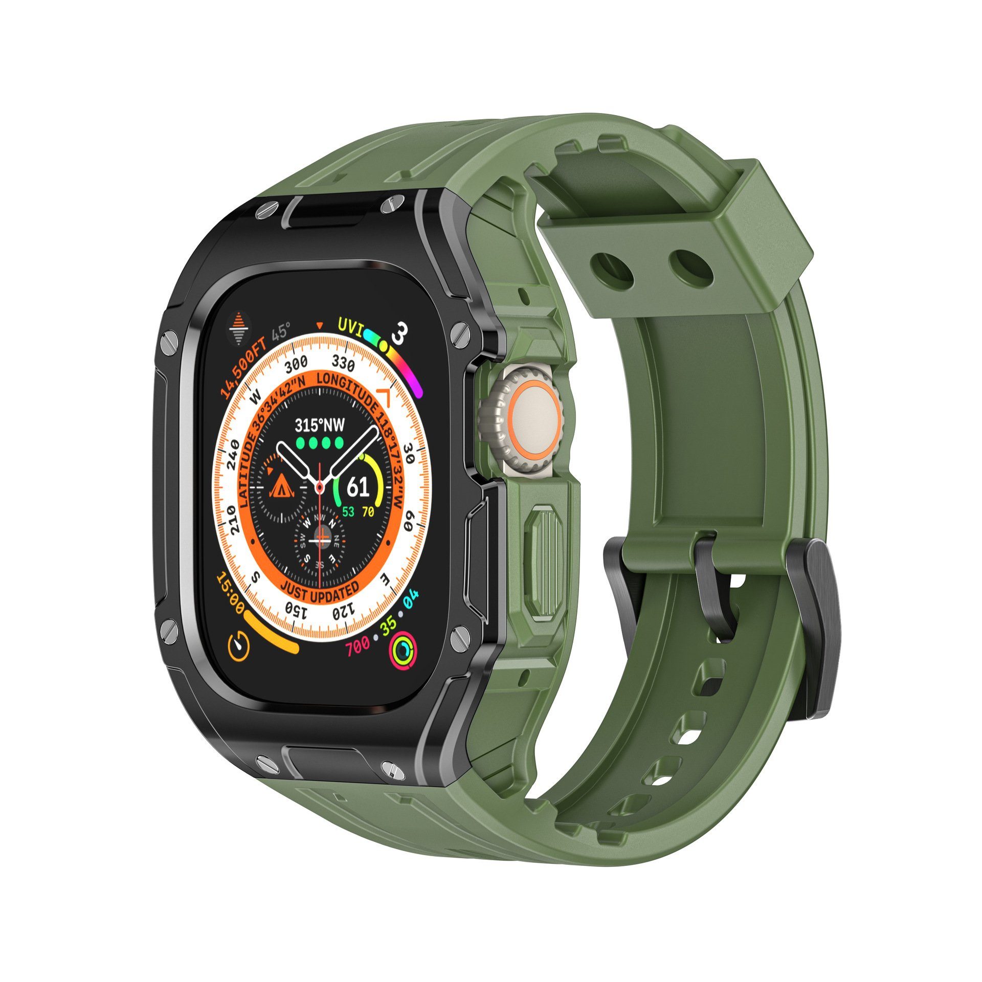 für Schutzhülle Watch Uhrenarmband iwatch8Ultra49mm Hülle FELIXLEO Apple