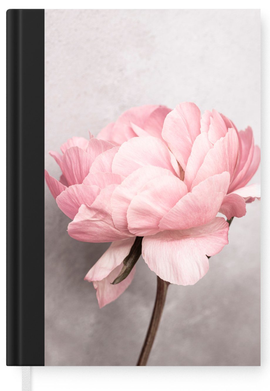 MuchoWow Notizbuch Blumen - Rosa - - A5, 98 Haushaltsbuch Journal, Natur Notizheft, Pflanze, Tagebuch, Seiten, Merkzettel