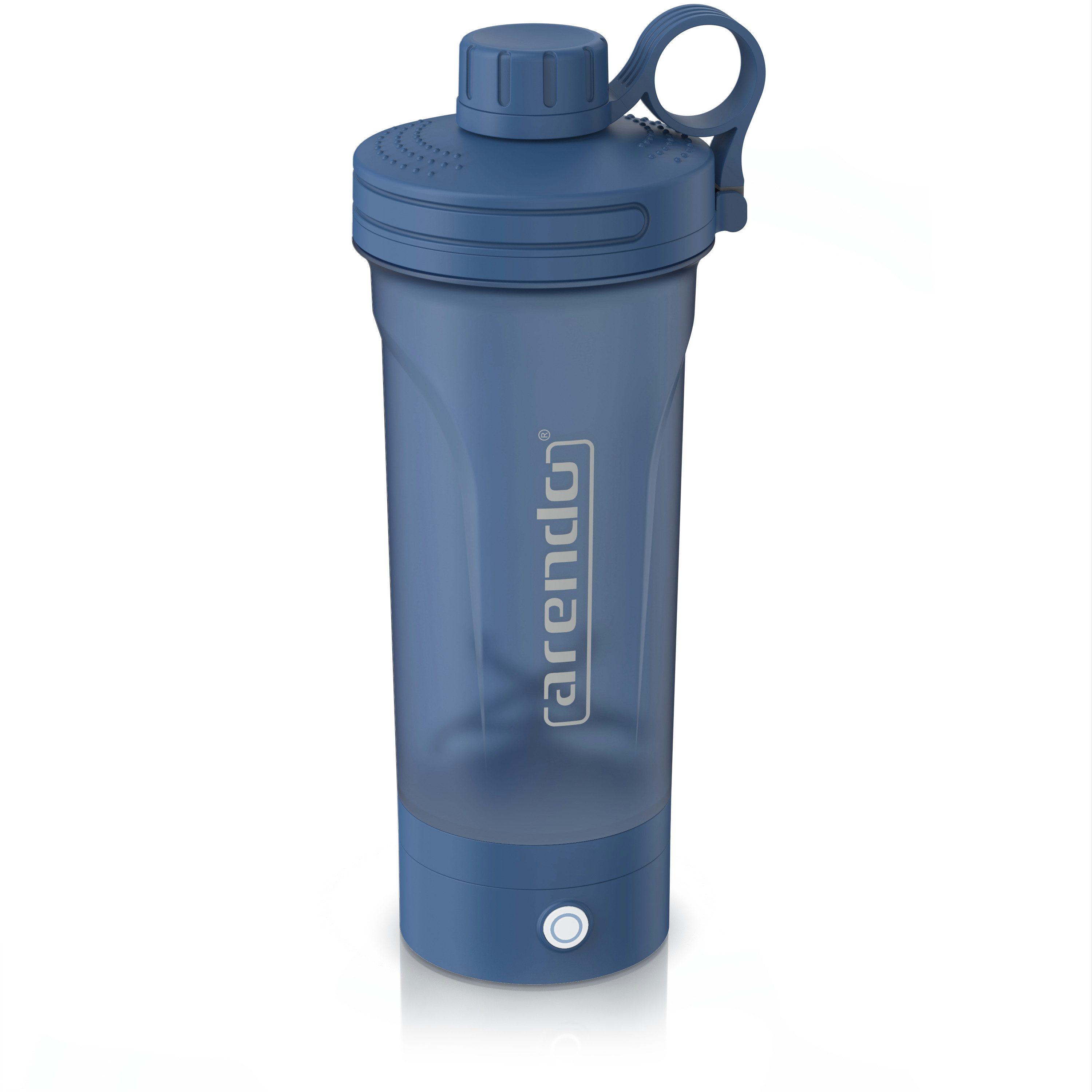 Arendo Protein Shaker Elektrischer Eiweißshaker 700 ml, verschließbar, spülmaschinengeeignet, Kunststoff (BPA-frei), (1-tlg), Mixbecher, Tragegriff, BPA-frei, für unterwegs, Yoga, Finess, Sport