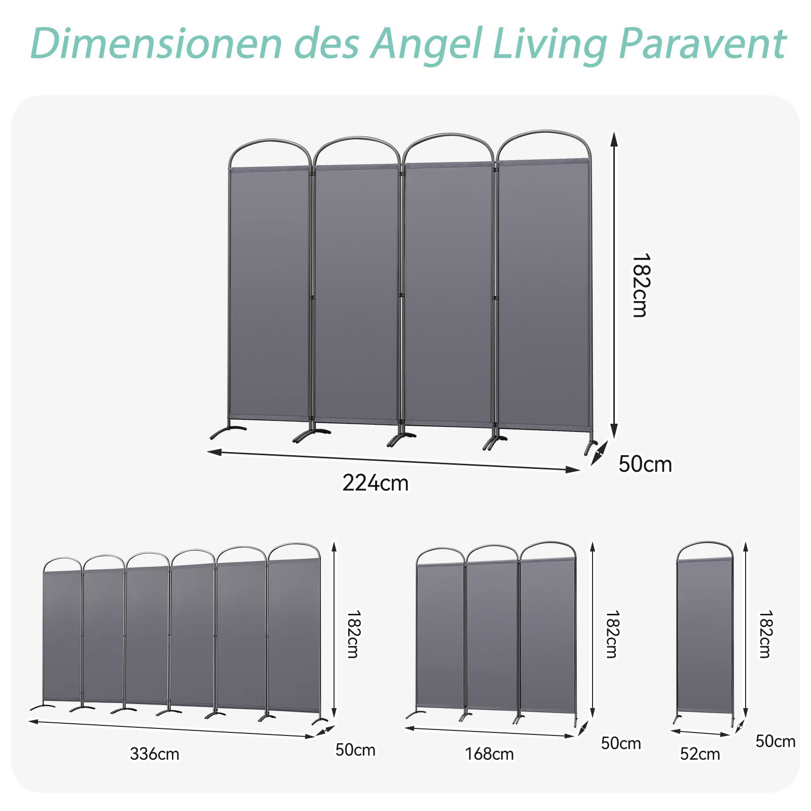 Angel Living Paravent Bogen Klappbar Raumteiler günstig online kaufen