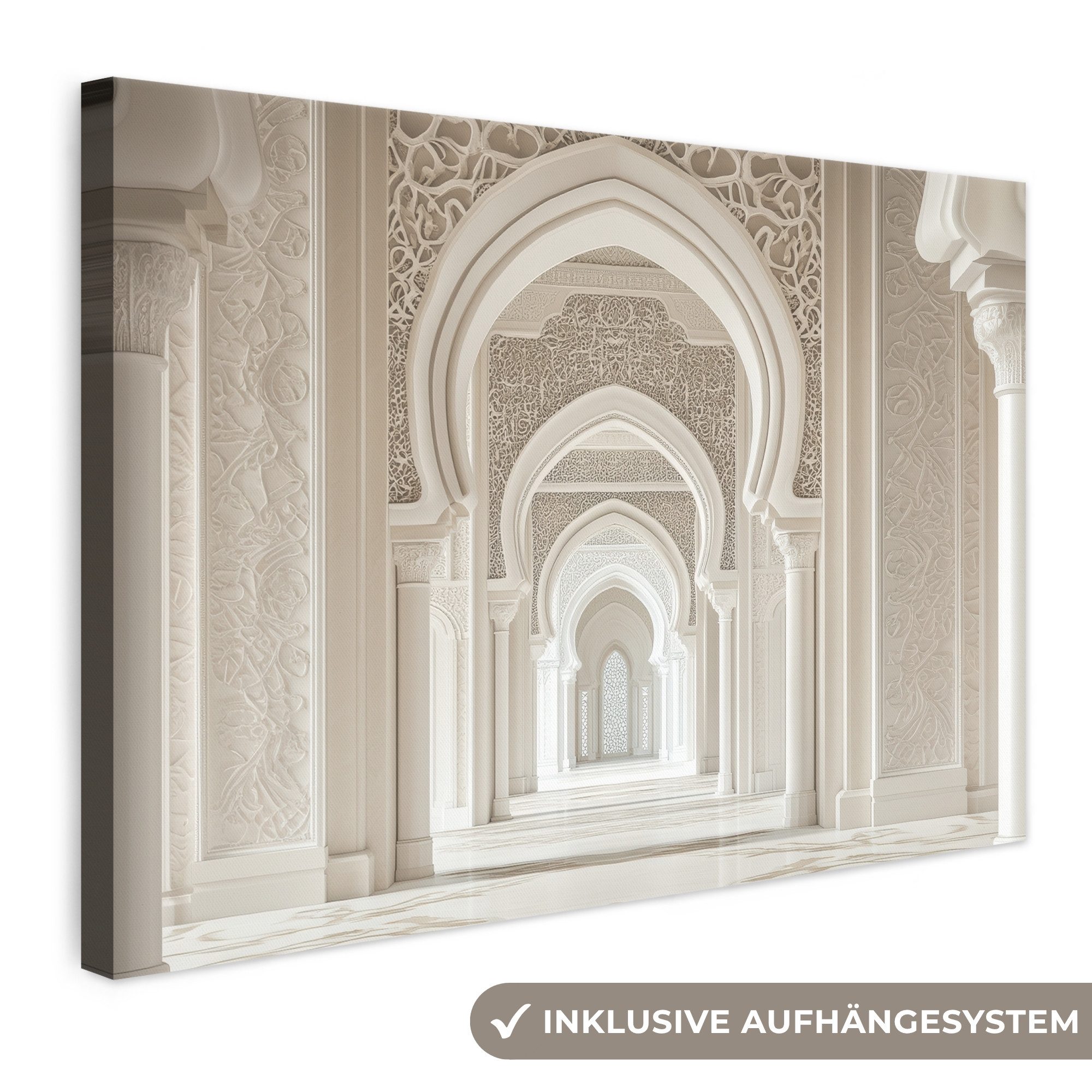 OneMillionCanvasses® Leinwandbild Moschee - Architektur - Ramadan - Islamisch, Fotodruck (1 St), Leinwand Bilder Klein, Wand Dekoration Aesthetic 30x20 cm