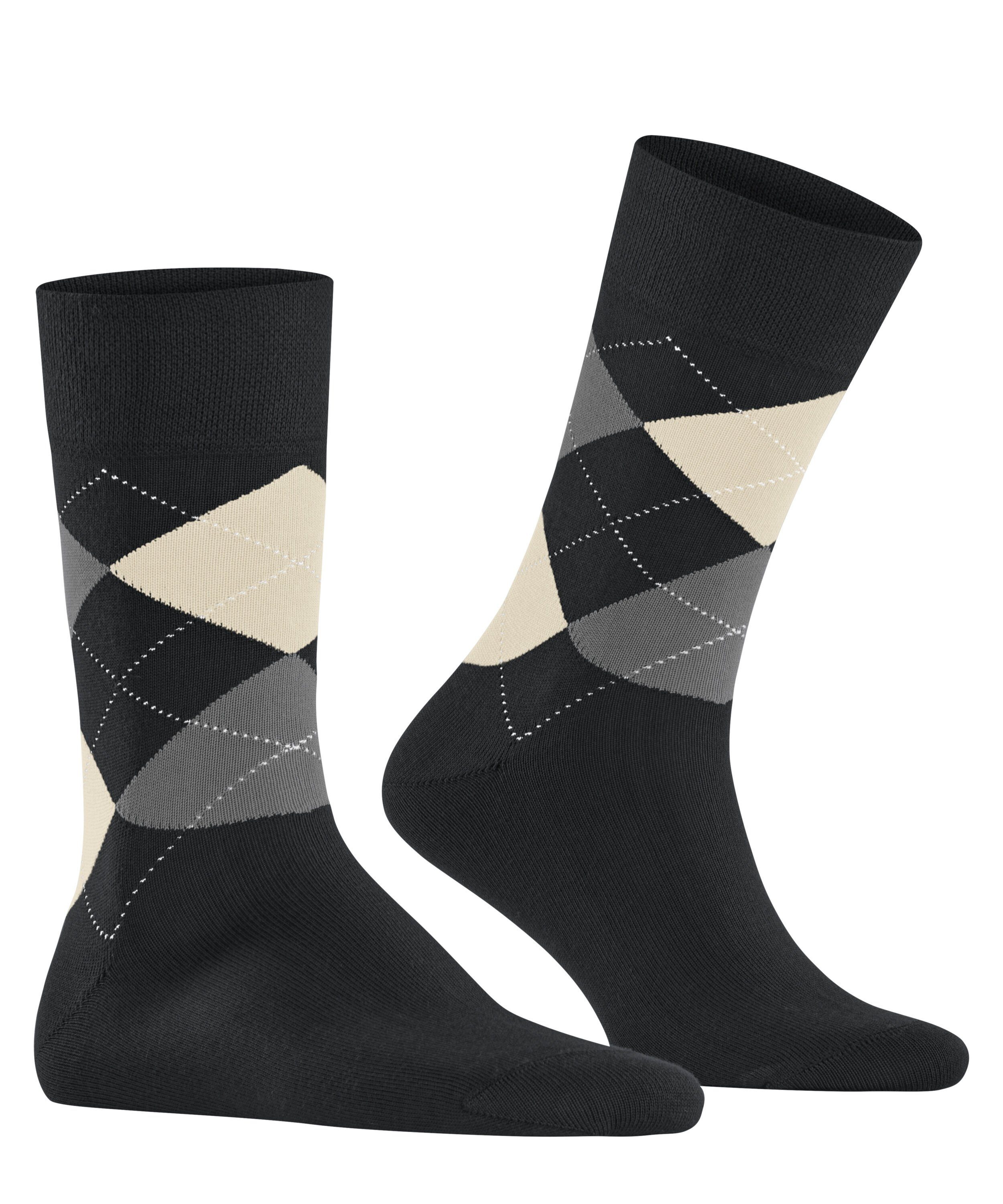 FALKE Socken Sensitive Argyle (1-Paar) black (3000)