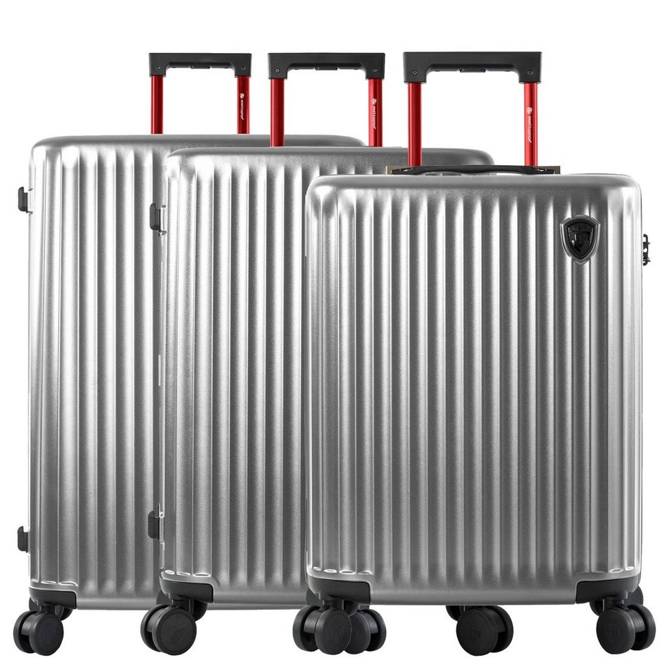 Heys Trolley SmartLuggage - 4-Rollen-Trolley Set 3tlg. L/M/S, 4 Rollen