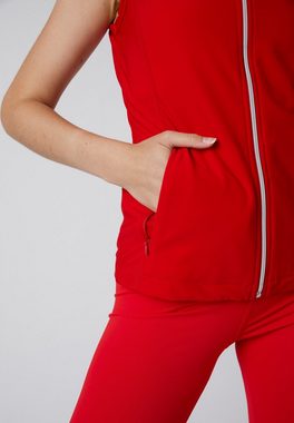 SPORTKIND Funktionsweste Thermo Tennisweste Eco Damen & Mädchen rot
