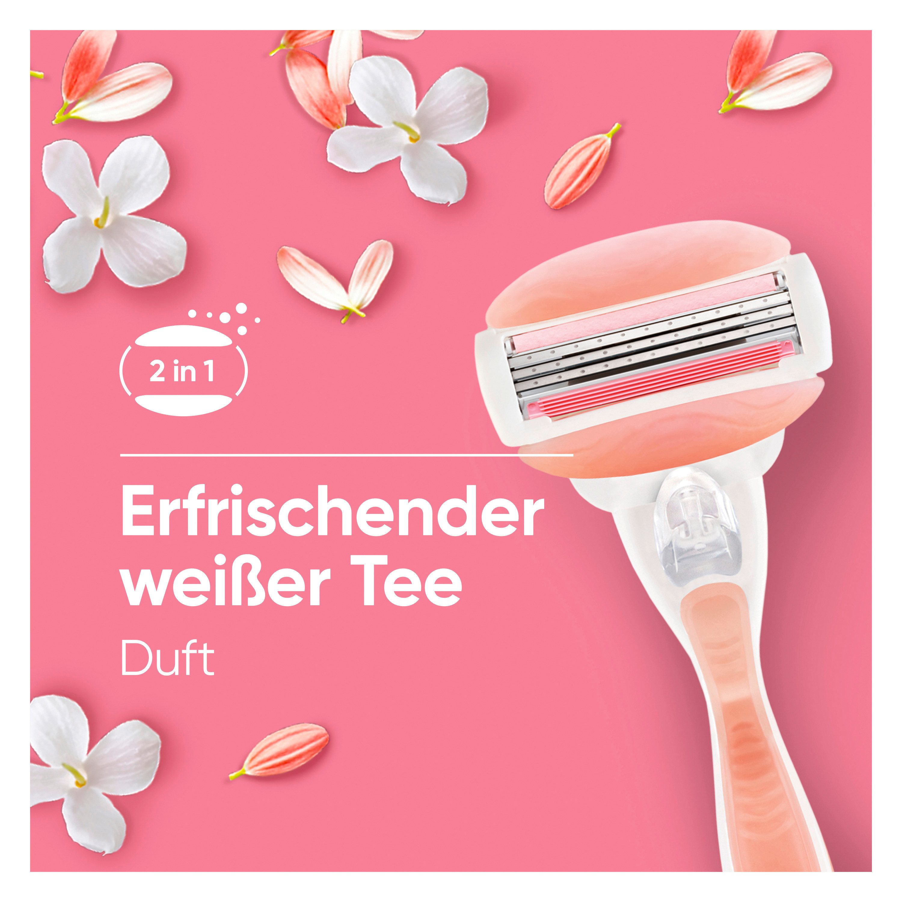 Gillette Venus Nassrasierer Comfortglide Spa Breeze + 4 Ersatzklingen – Bild 4 von 5