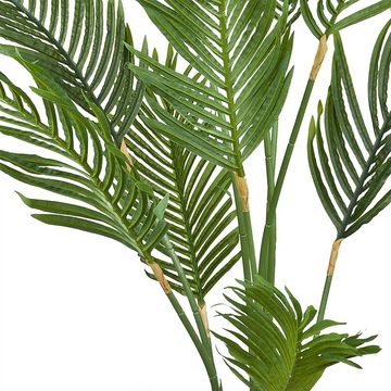 Kunstpalme Kunstpflanze Palme Palmenbaum Arekapalme Künstliche Pflanze 160 cm, Decovego