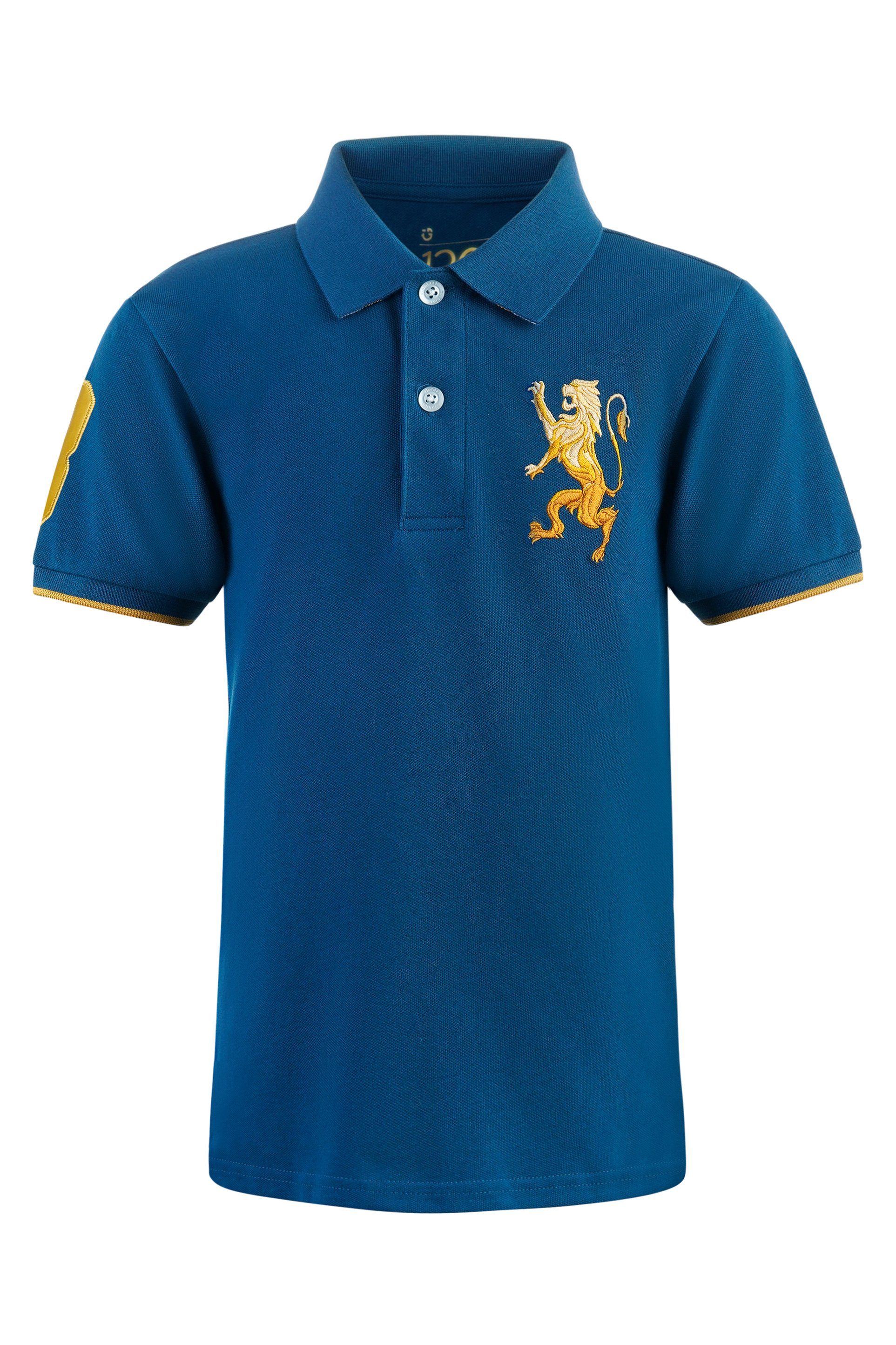 GIORDANO junior Poloshirt Lion Markenstickerei 3D mit trendiger