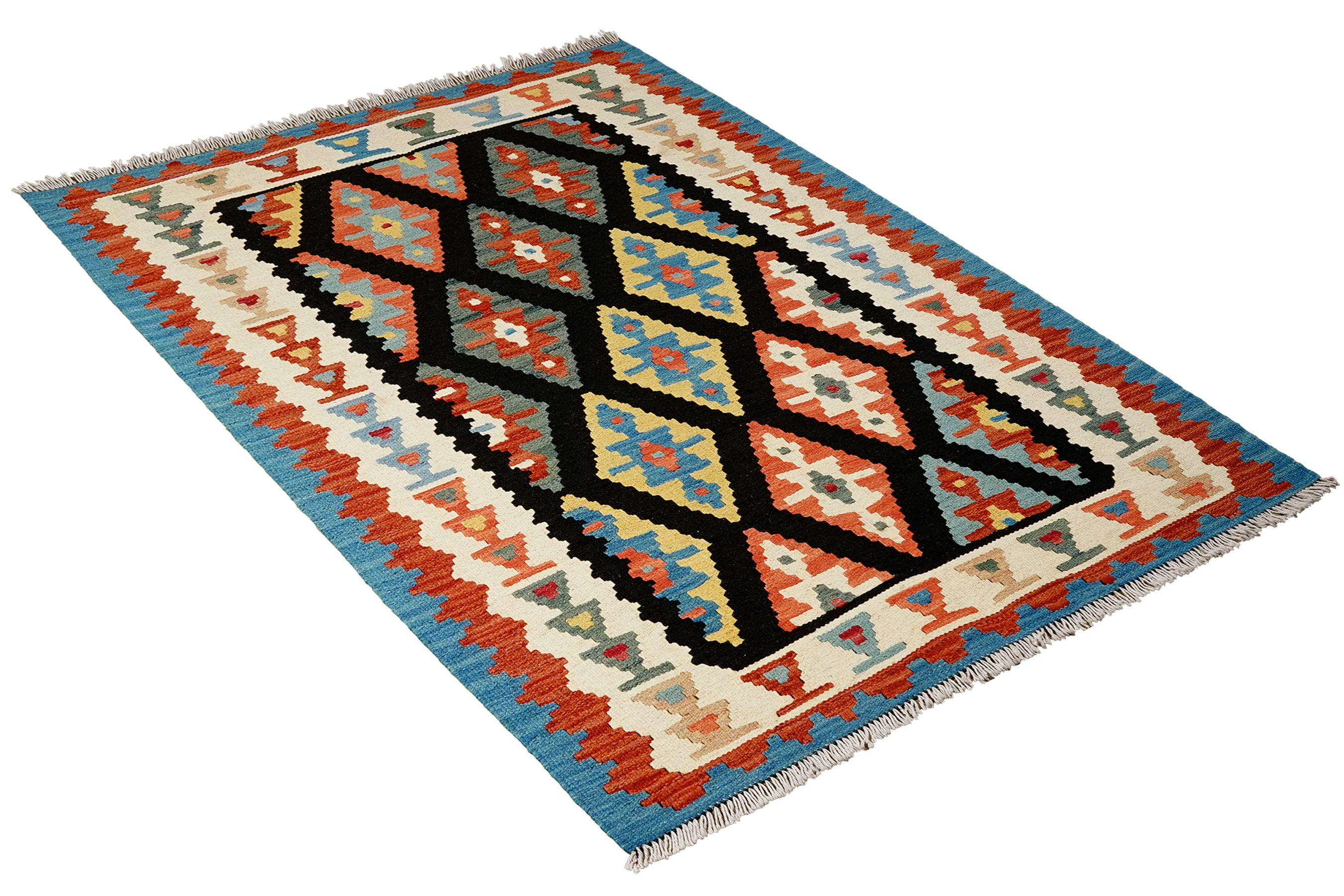 Rugtales Teppich Kelim Gashgai 148x106cm, Rechteck, Handgemachtes Unikat, nachhaltig und fair gefertigt