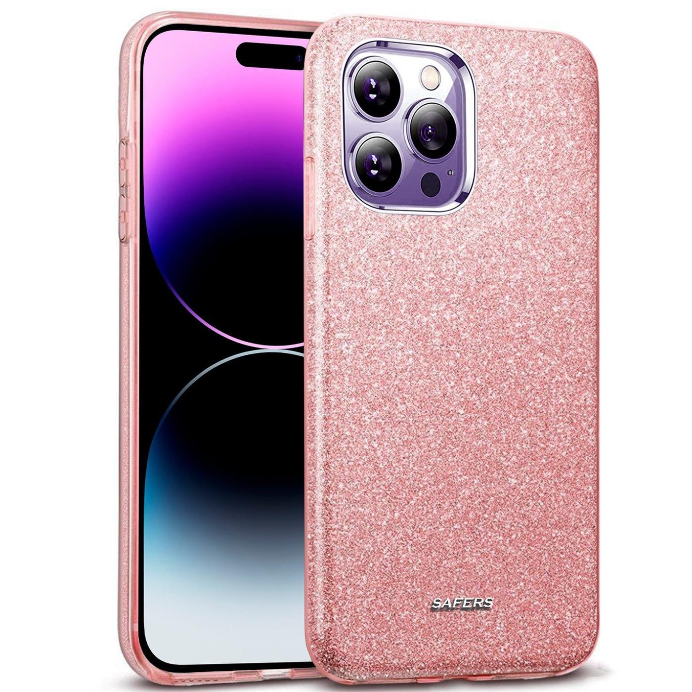 CoolGadget Handyhülle Glitzer Glamour Hülle für Apple iPhone 14 Pro Max 6,7 Zoll, Slim Case mit Glossy Effect Schutzhülle für iPhone 14 Pro Max Hülle