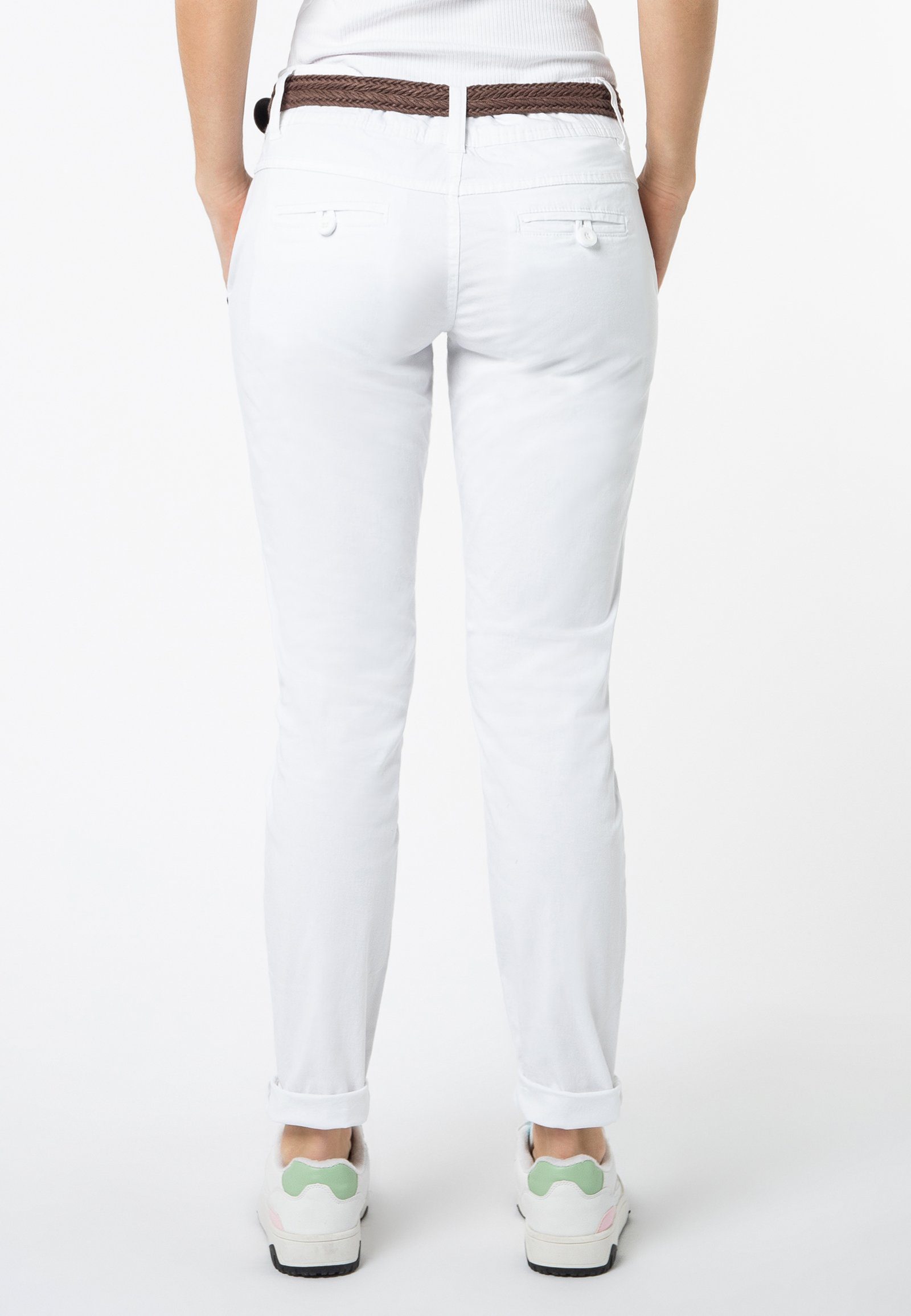 SUBLEVEL Chinohose Chino Hose mit Gürtel günstig online kaufen