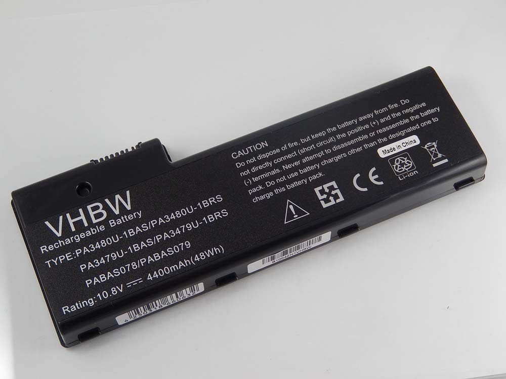 vhbw passend für Toshiba Satellite P105-S6004, P105-S6012, P105-S6014, Laptop-Akku 4400 mAh