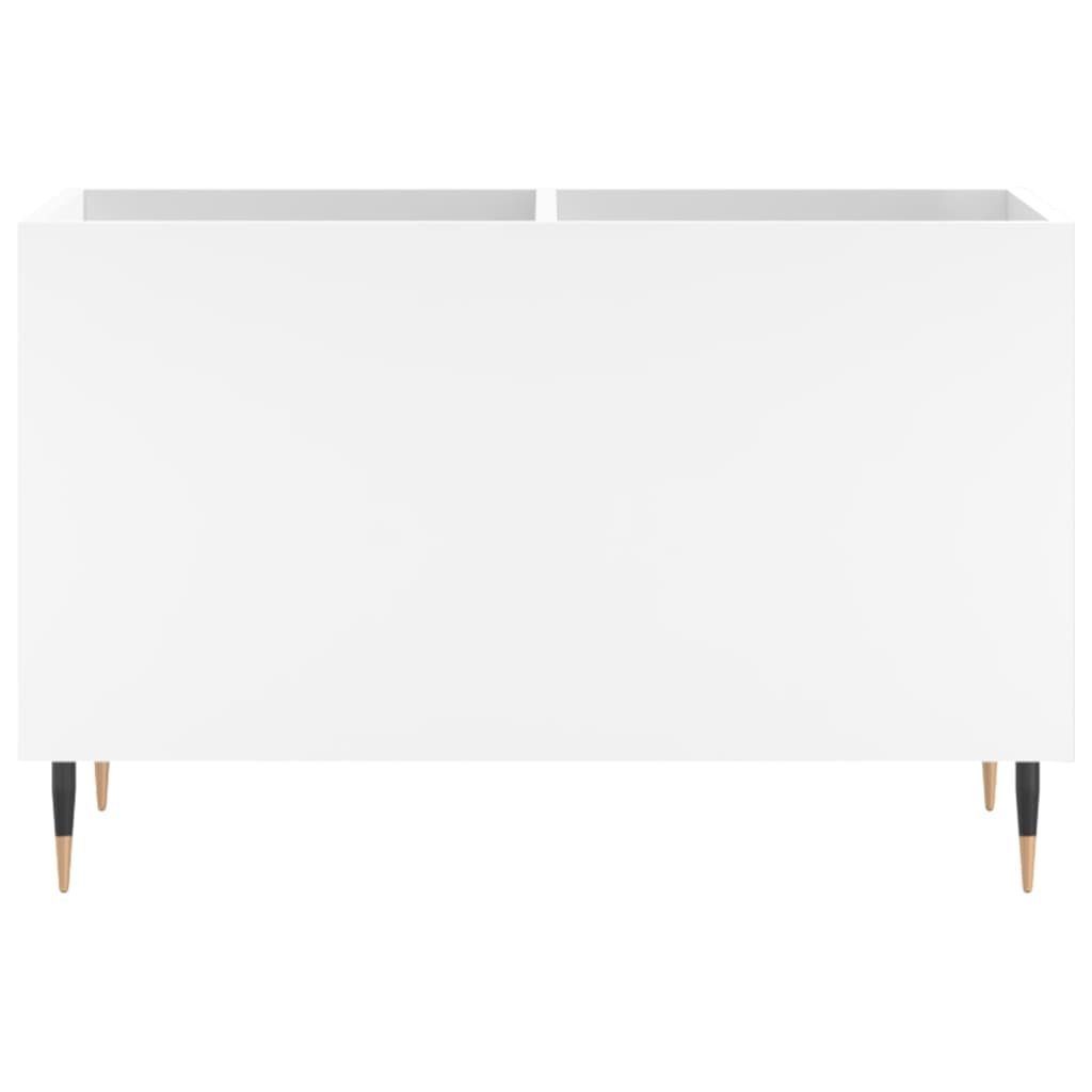 vidaXL Media-Regal Plattenschrank Weiß 74,5x38x48 1-tlg. cm Holzwerkstoff