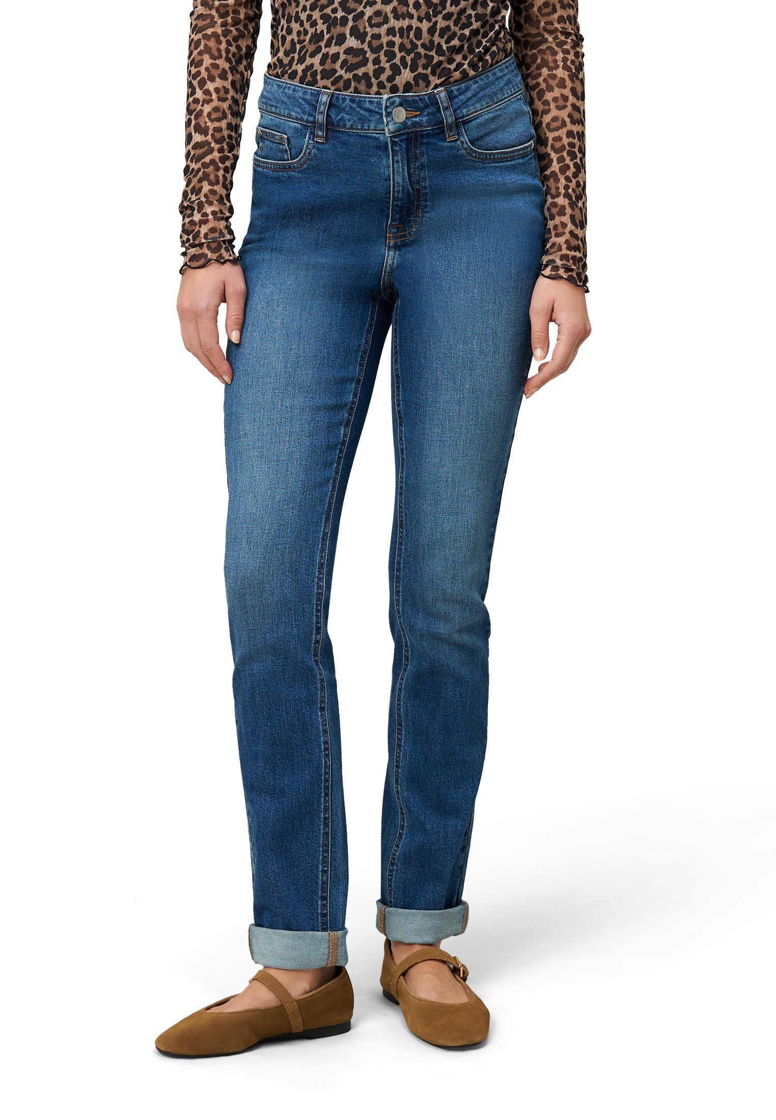 Zero Slim-fit-Jeans Damen Straight Fit 32 Inch