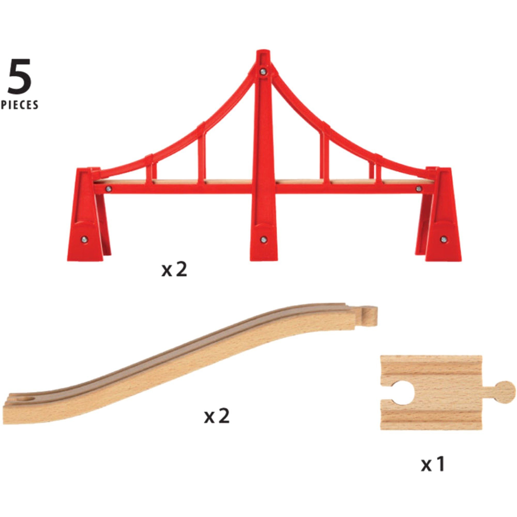 BRIO® Spielzeugeisenbahn-Set BRIO World World Hängebrücke, Bahn