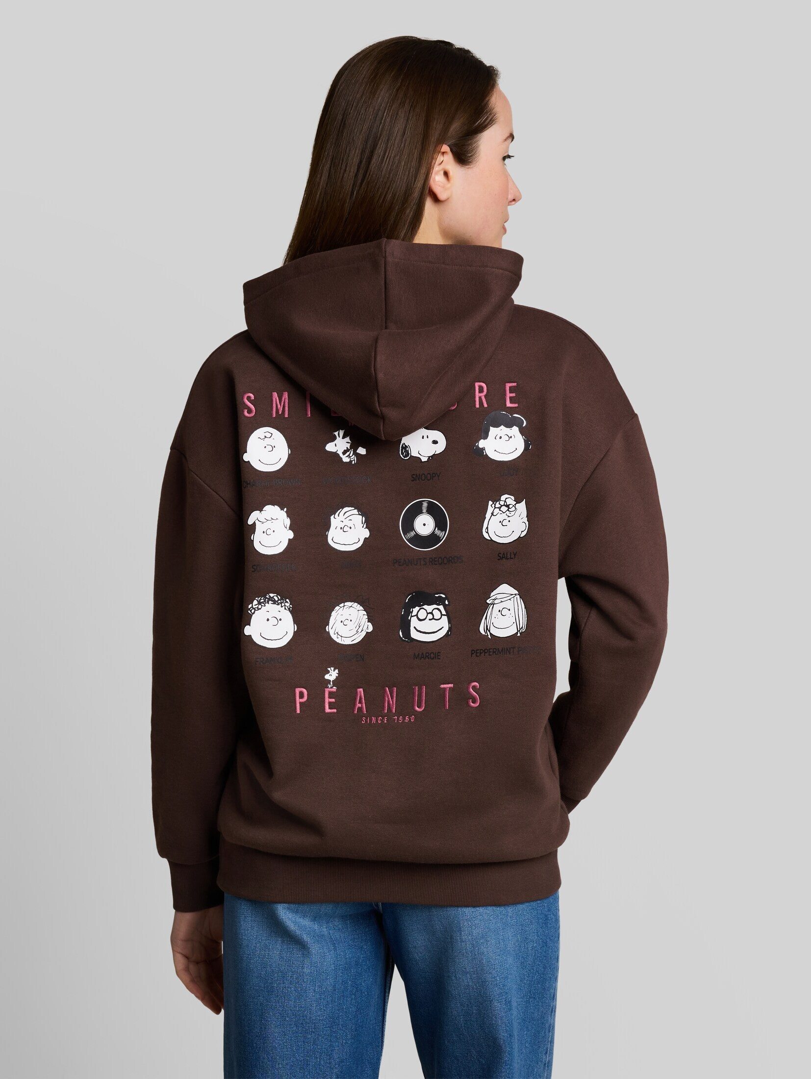 TOM TAILOR Denim Sweatshirt Strick & Sweatshirts Hoodie Sweatshirt mit Snoopy-Rückenprint