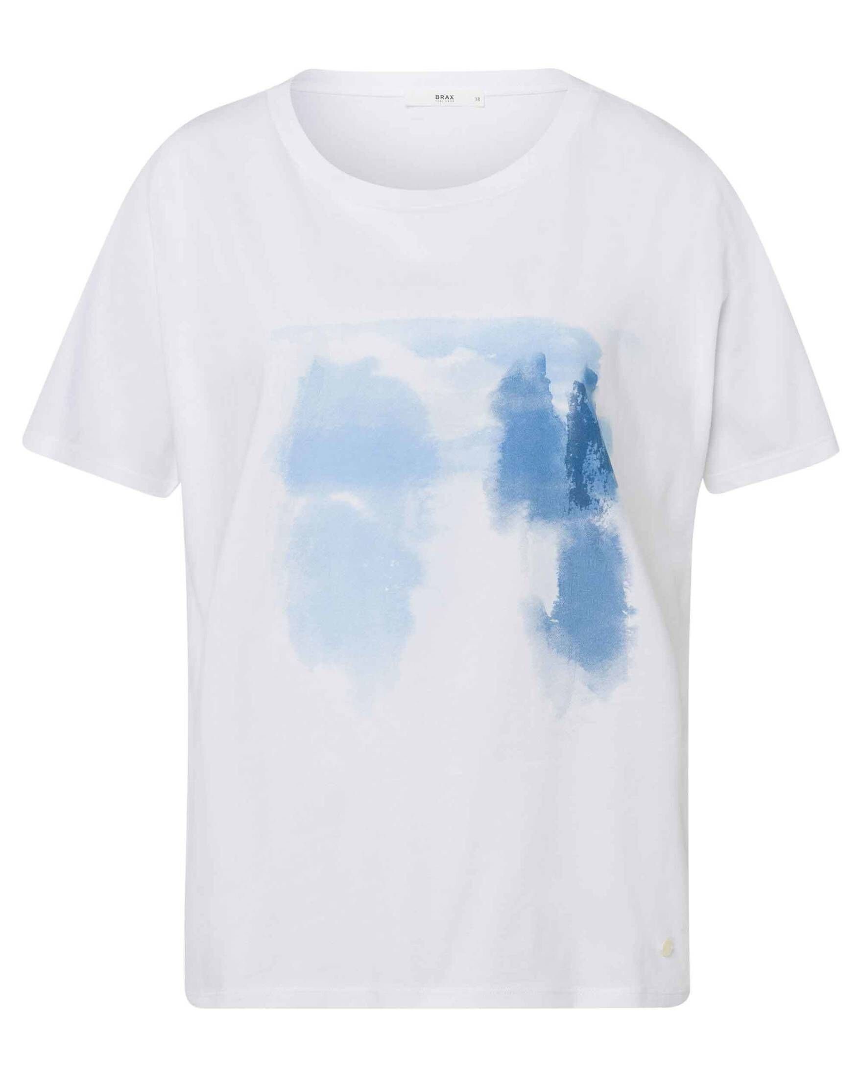 Brax T-Shirt Damen T-Shirt CAELEN (1-tlg) blau (51)