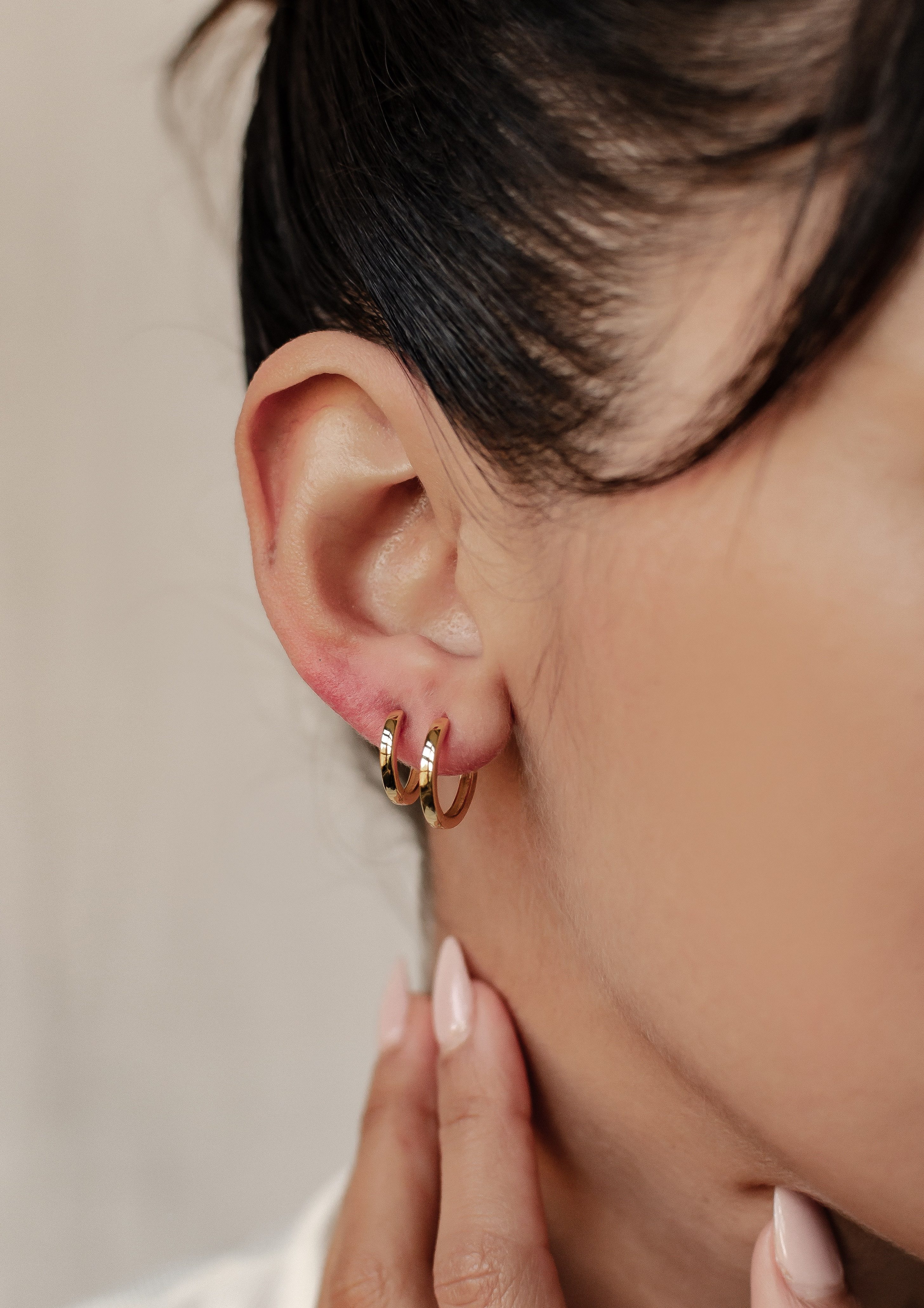 Hey Happiness Creolen-Set Multipack, 925er Silber 18K vergoldet, Stacking 4 günstig online kaufen