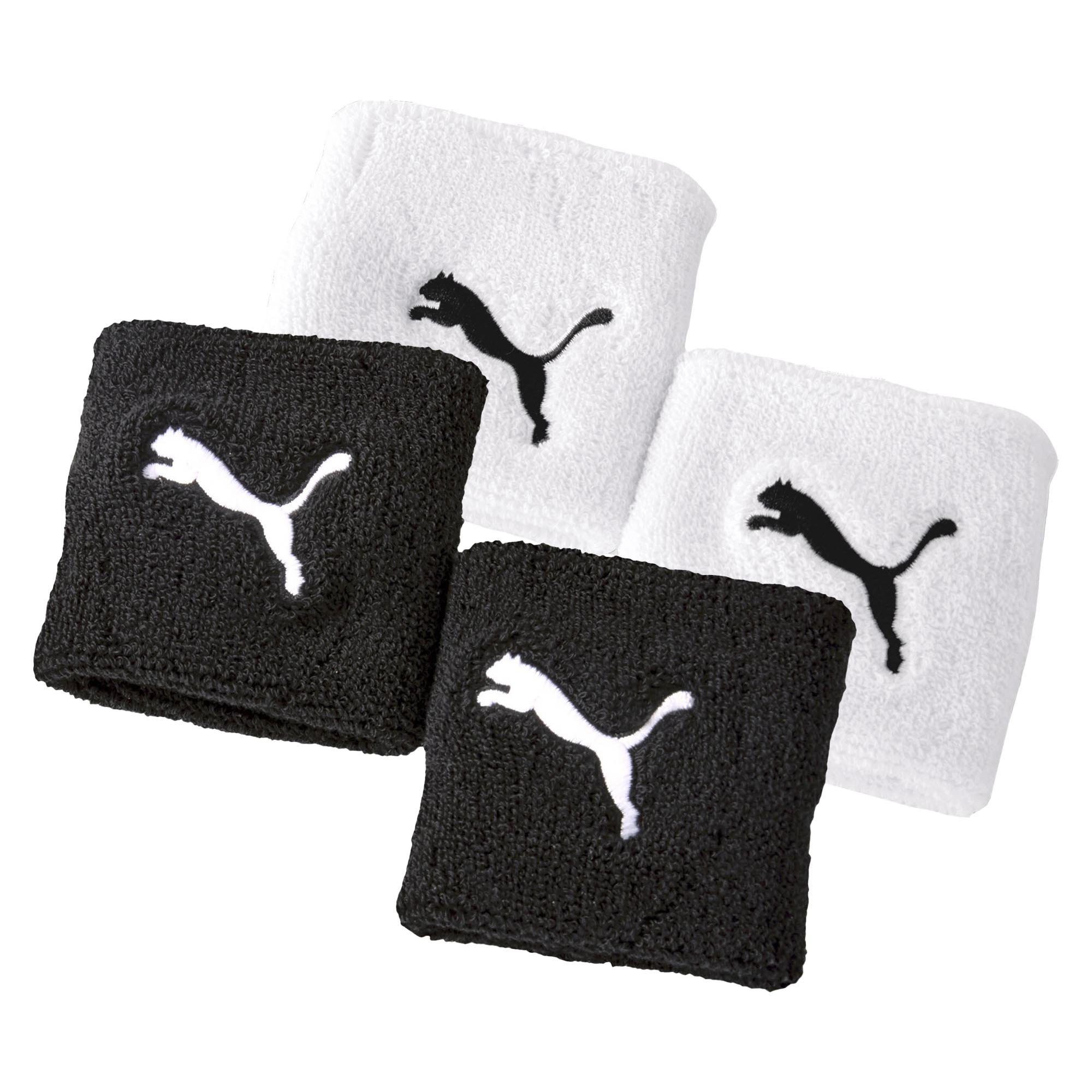 PUMA Schweißband Unisex Schweißband 4er Pack Baumwollmischung