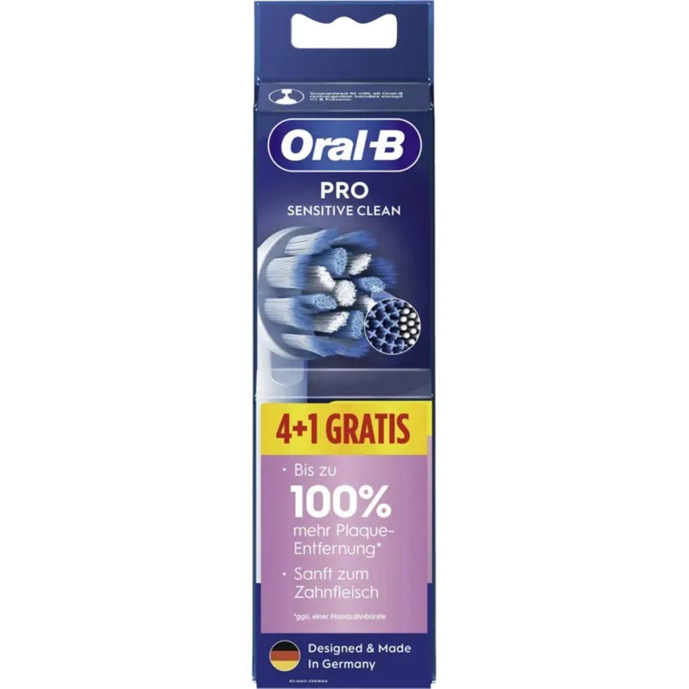 Oral-B Aufsteckbürsten Pro Sensitive Clean 4+1 - Aufsteckbürsten - weiß
