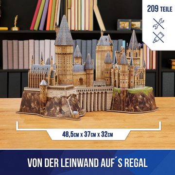 Spin Master 3D-Puzzle 4D Build - Harry Potter - Hogwarts Schloss, 209 Puzzleteile