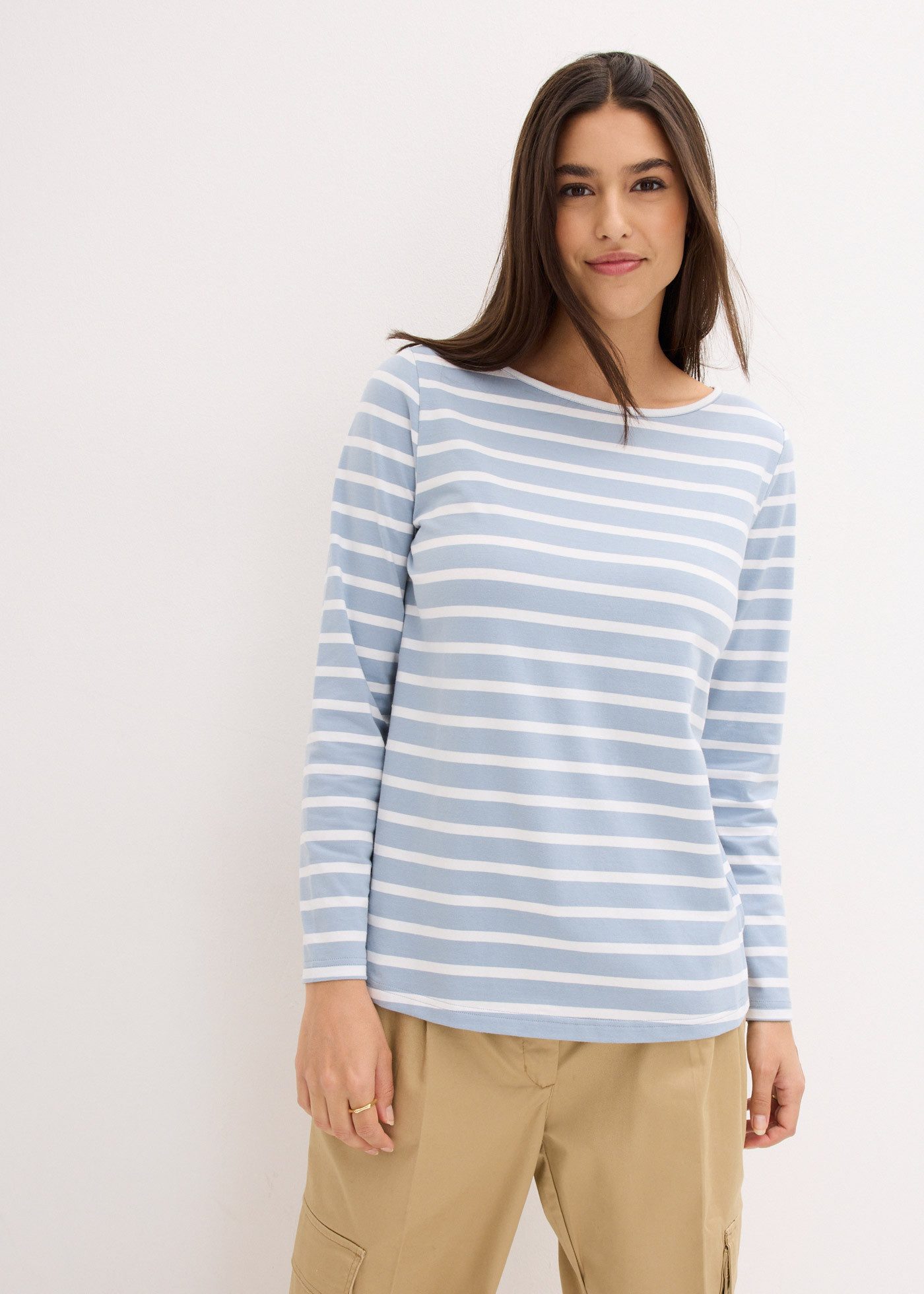 bonprix Langarmshirt (Packung, 2-tlg) im 2er Pack und mit U-Bootausschnitt günstig online kaufen