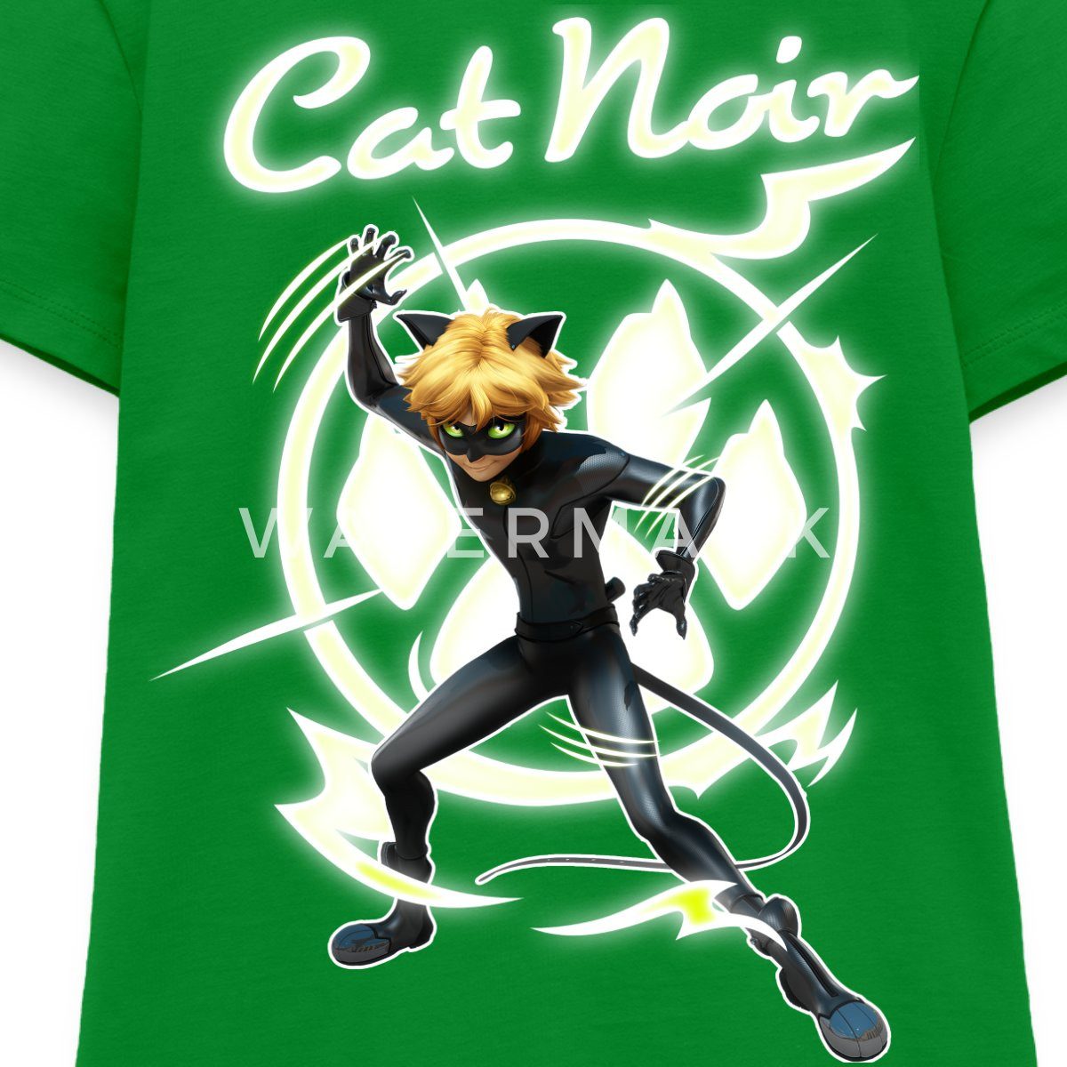 Spreadshirt T-Shirt Miraculous Cat Noir Adrien Superheld Kinder Premium T-Shirt (1-tlg)
