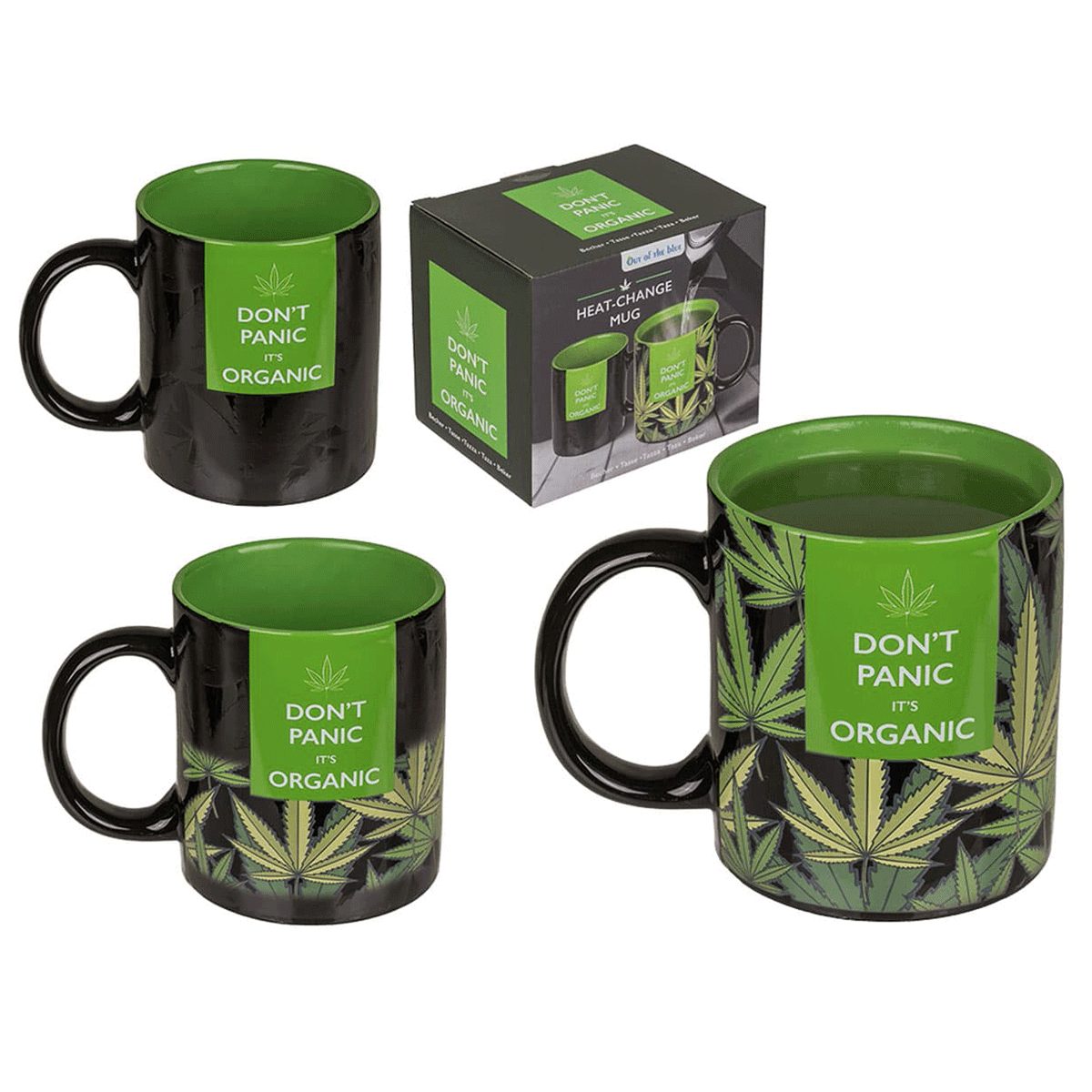 Out of the Blue Tasse Out of the blue 320 ml Keramik Thermal Reactive Cannabis Design Tri