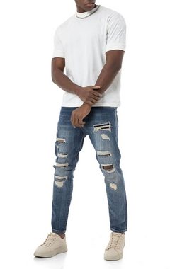 RedBridge Destroyed-Jeans lässige Denim Hose 5-Pocket-Style
