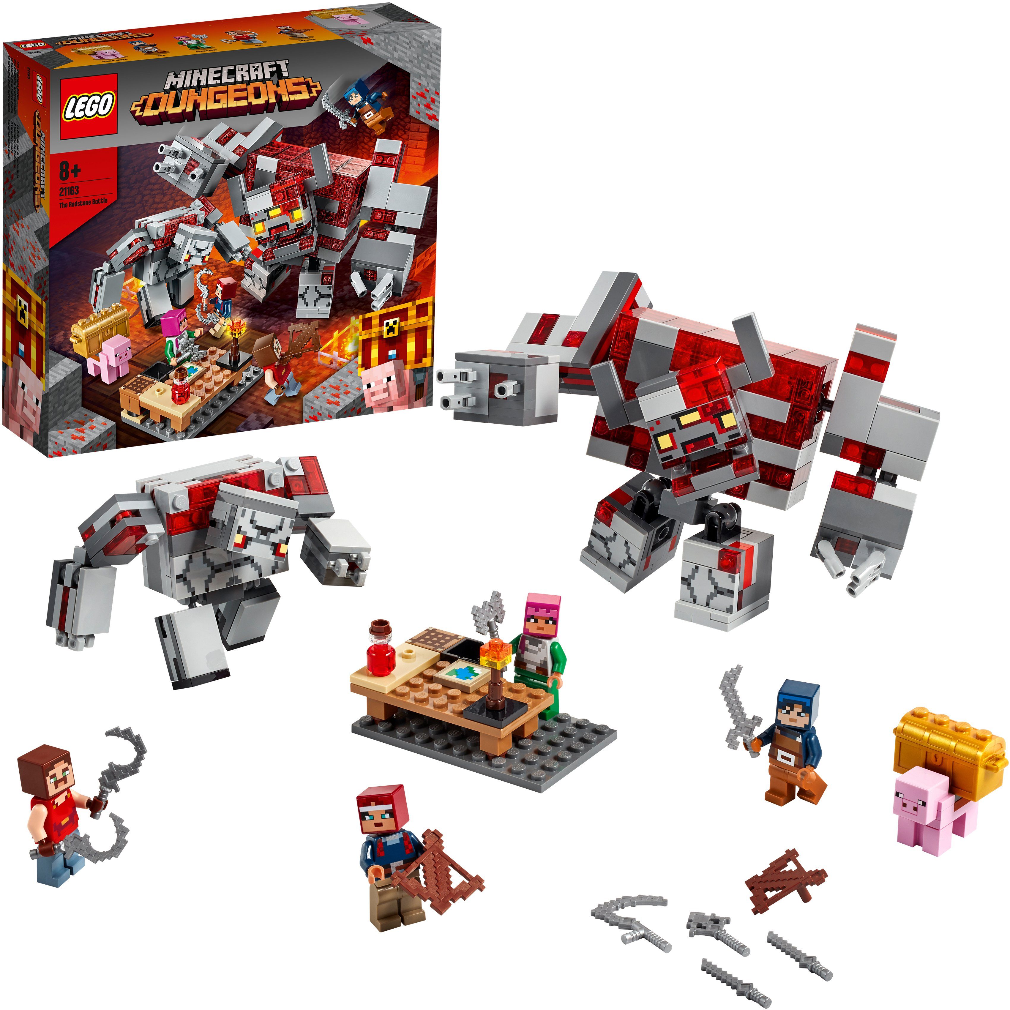 Image of LEGO 21163 Das Redstone-Kräftemessen Bausatz, Mehrfarbig