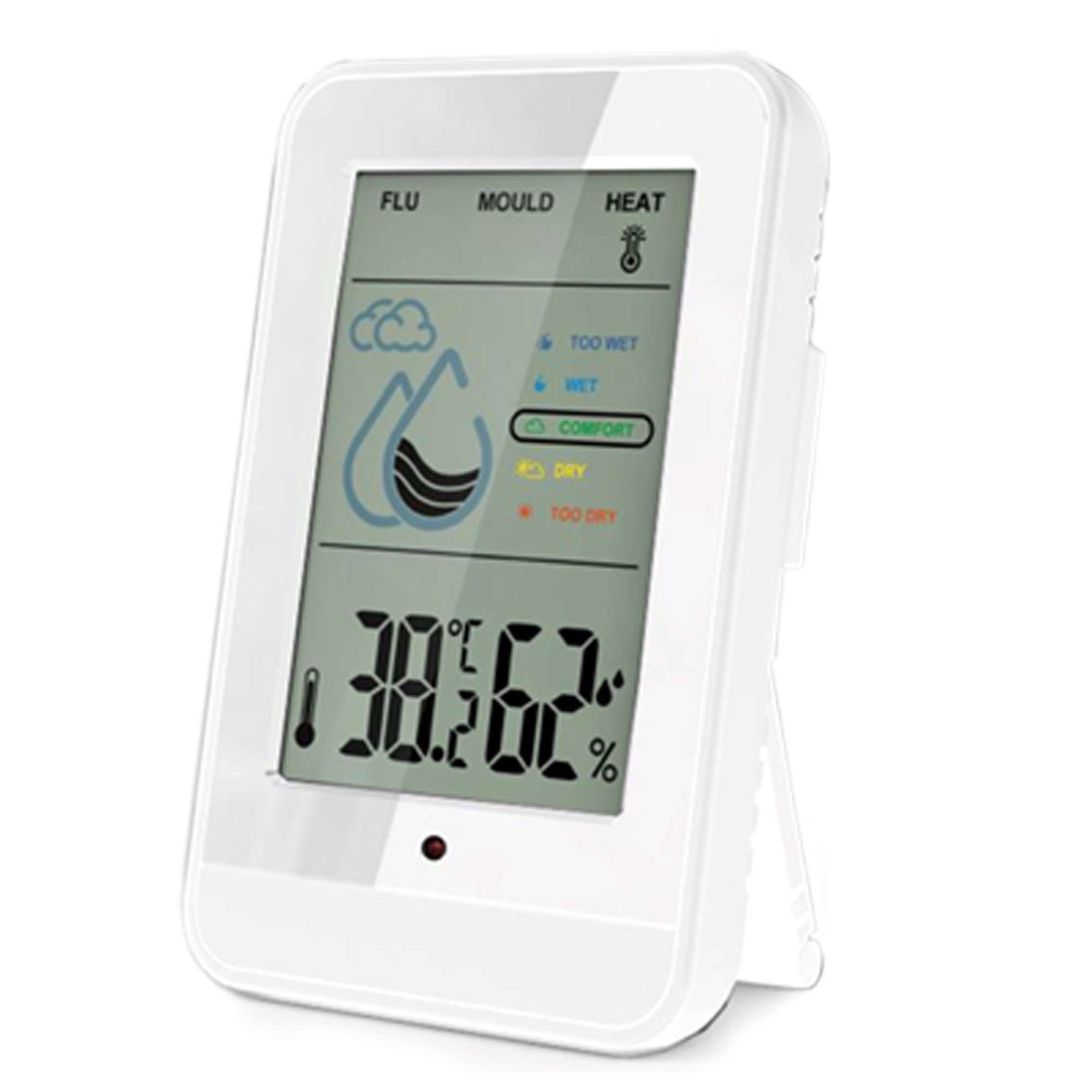 Klimamesser Miraval Raumklimastation Schimmelwarner, Lüftungsempfehlung Hygrometer Temperaturstation