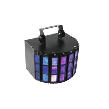 EUROLITE Discolicht LED Strahleneffekt kompakt und party-ready 5 Farben Beamshow, RGBWA (rot, grün, blau, weiß, amber)