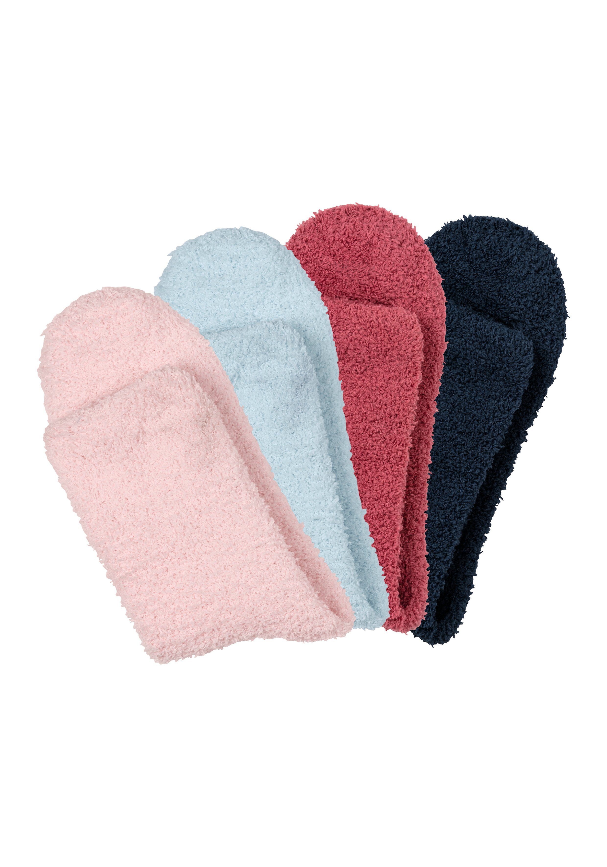 4-Paar) Flausch-Qualität und LASCANA weich (Packung, Kuschelsocken warm, aus