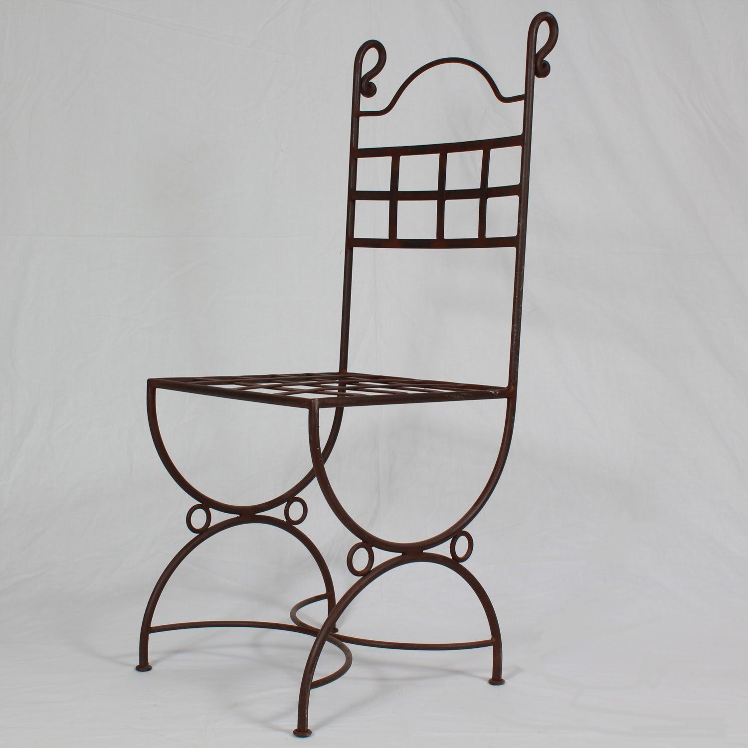 Finish Gartenstuhl Stuhl Casa Moro Rust mit Antik Nabil Schmiedeeiserner Marokko aus Look, Kunsthandwerk in