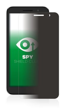upscreen Blickschutzfolie für Vodafone Smart E9, Displayschutzfolie, Blaulichtfilter Privacy Folie Schutzfolie Sichtschutz klar Anti-Spy