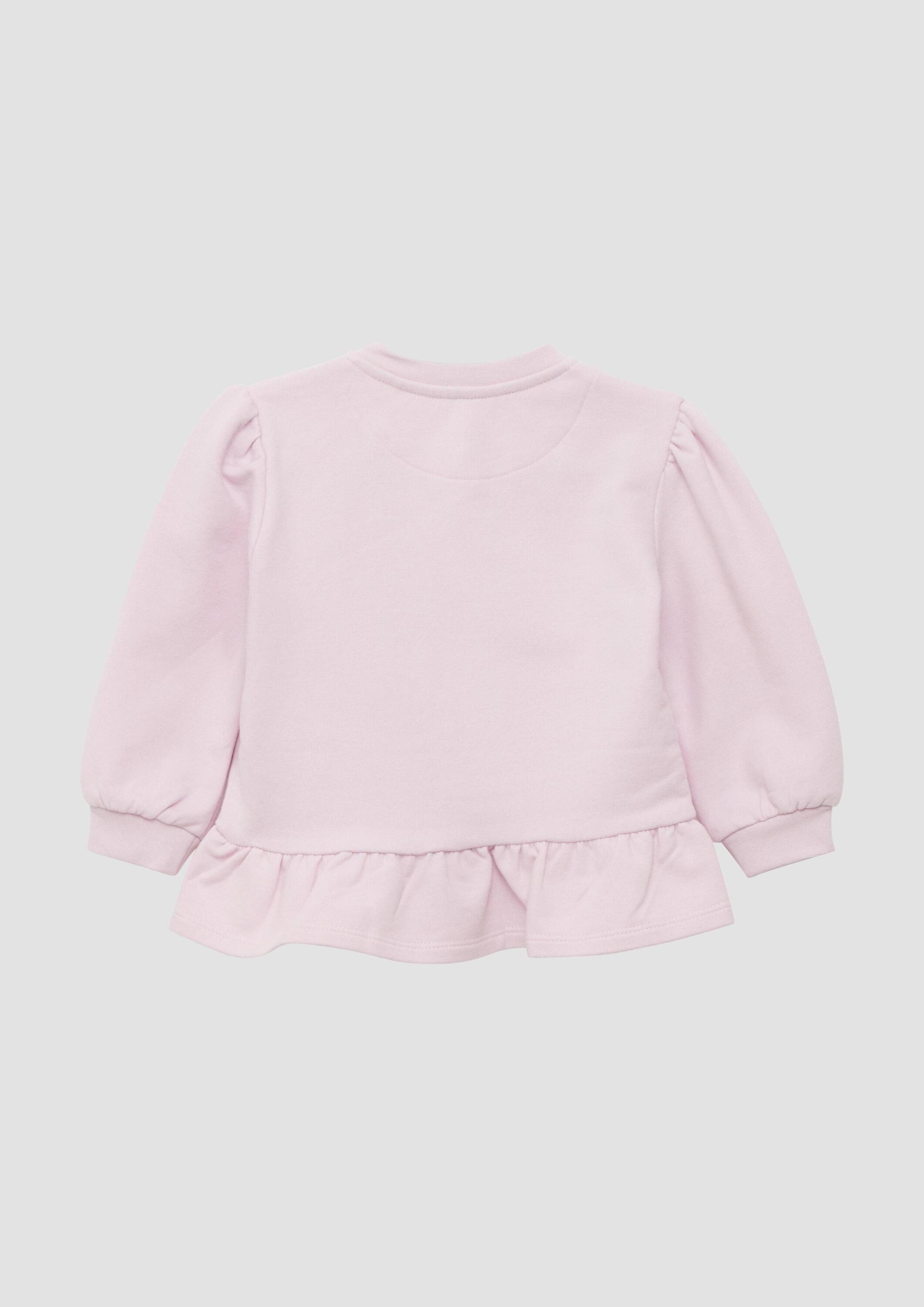 s.Oliver Sweatjacke Sweatshirt Jacke Sweatjacke mit dezenter Stickerei