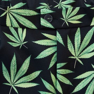 Lipta TDP Kostüm Hose mit Cannabis Hanf Motiv für Erwachsene