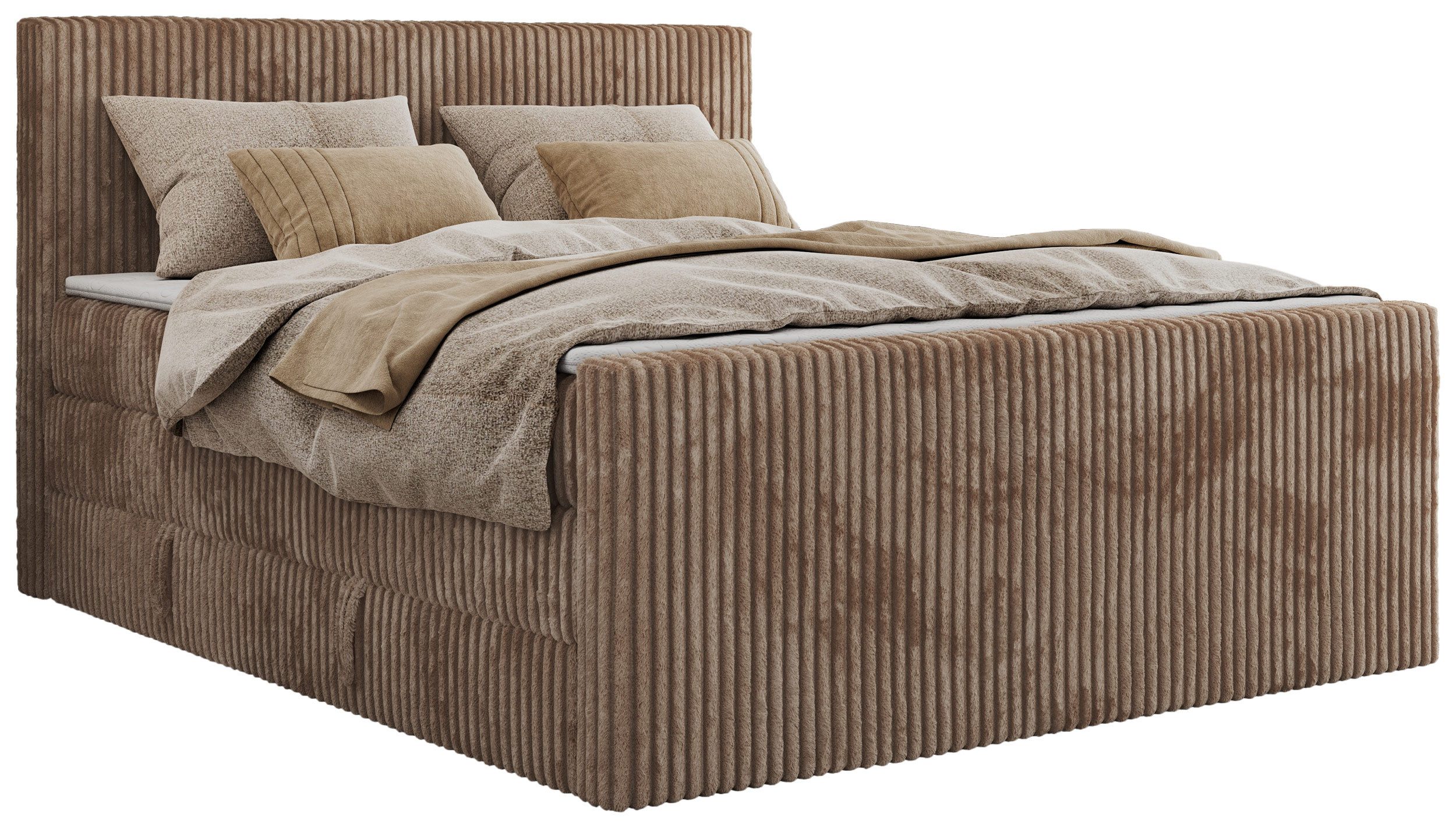 MKS MÖBEL Boxspringbett TILIANO KING DUO (Packung, Set, Polsterbett, T30-Sc günstig online kaufen
