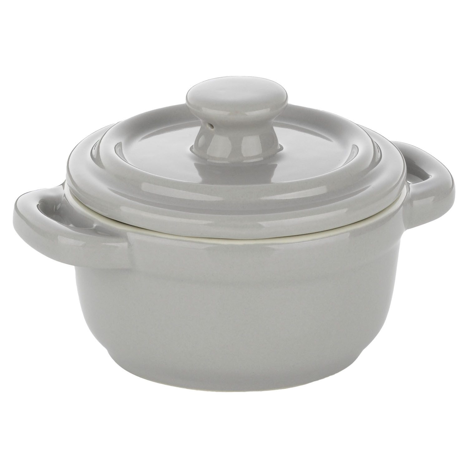 kela Auflaufform MALIN, Ø 10 x H 8,5 cm, Beige, Hellgrau, Keramik, Backofenfest bis 280 °C