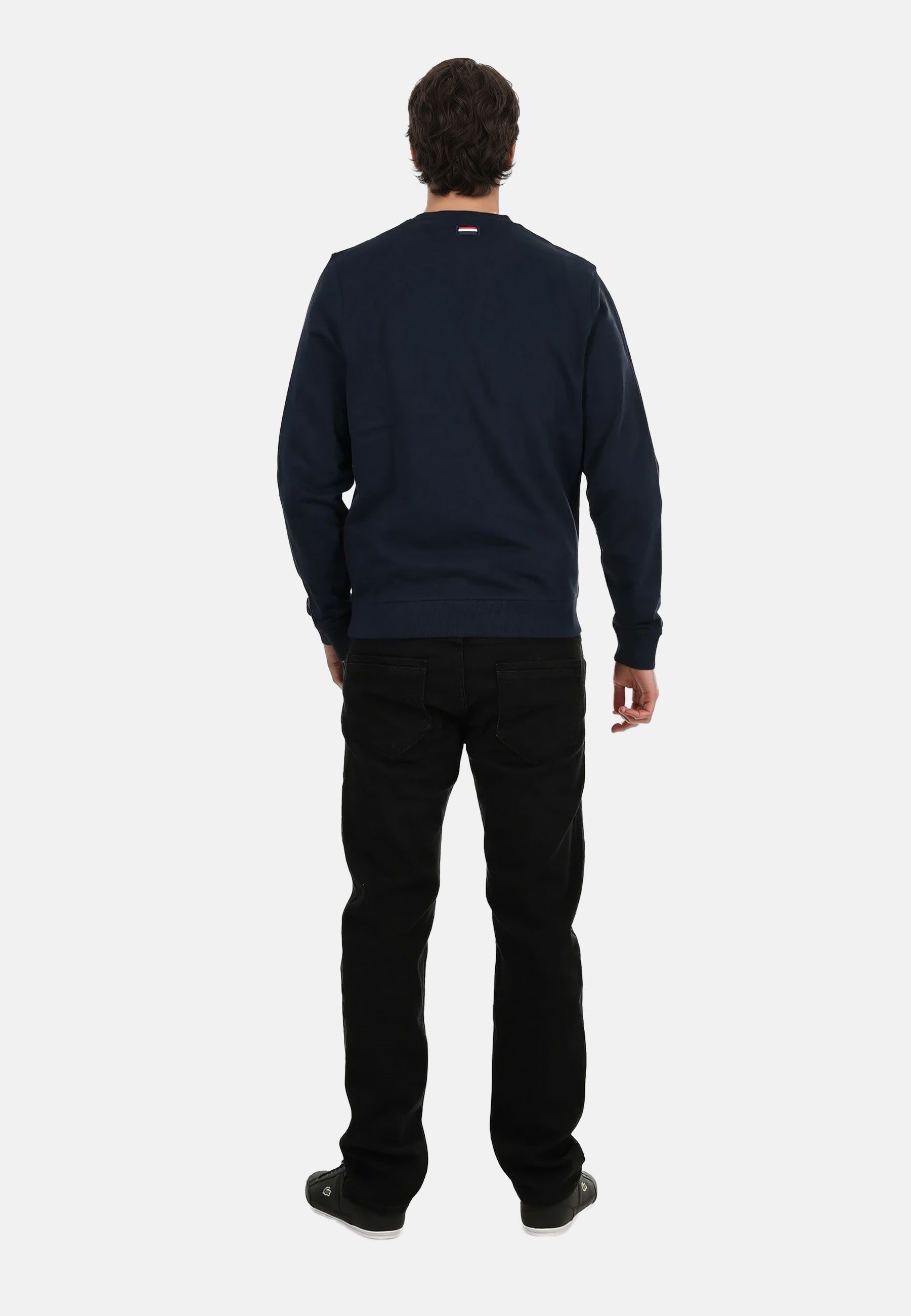 U.S. Polo Assn. Rundhalspullover USKiaan – Herren Sweatshirt mit Rundhalsausschnitt Baumwoll-Viskose-Mix, weich, atmungsaktiv und mit Logo-Stickerei